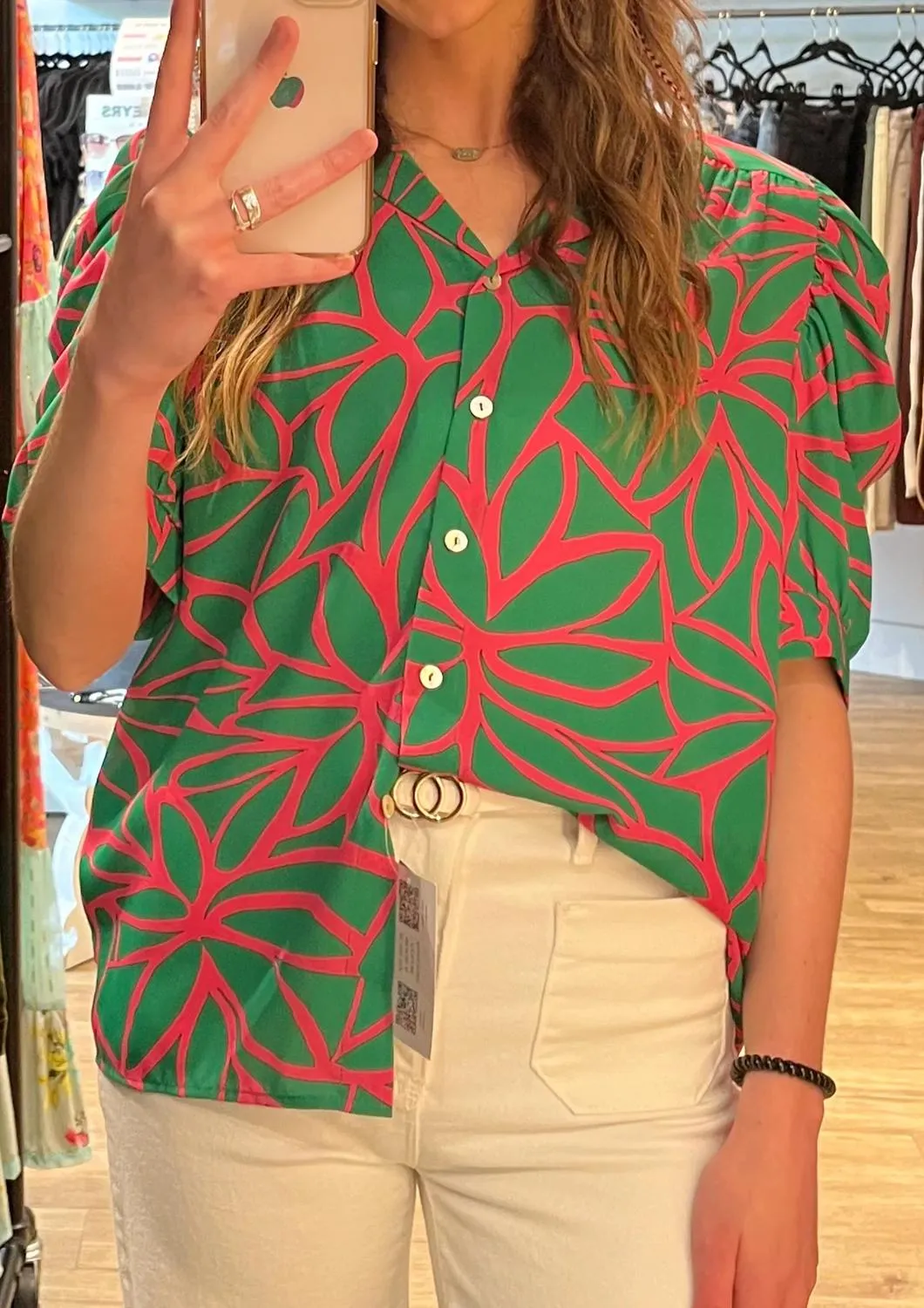 Adrienne - Women's Amy Button Down Blouse