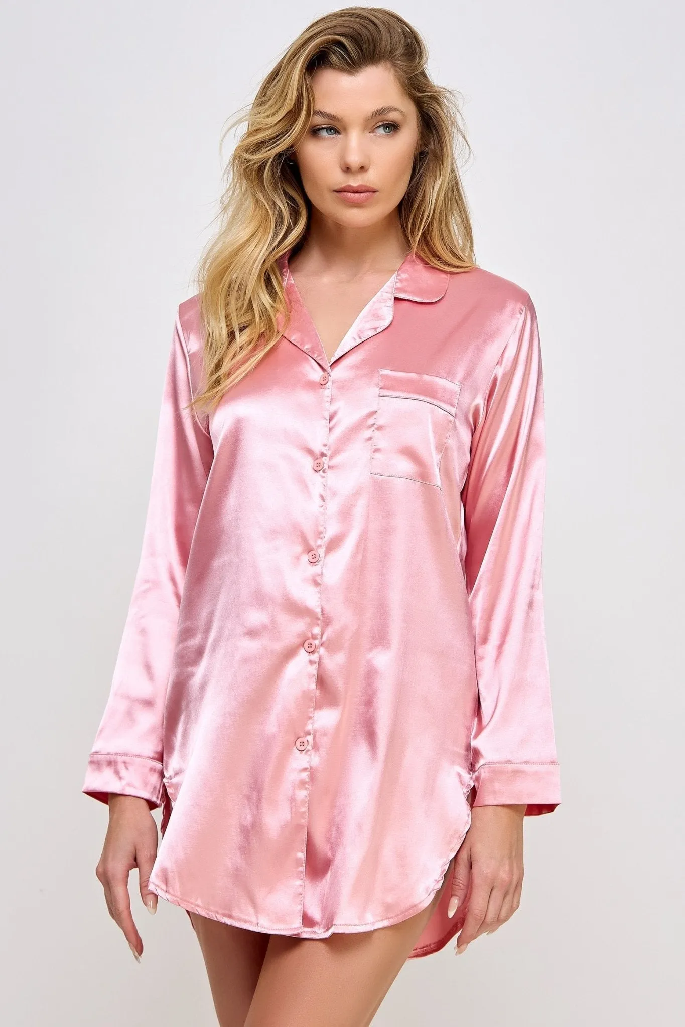 BeWicked Women's Kimberly Satin Sleepshirt BW1788