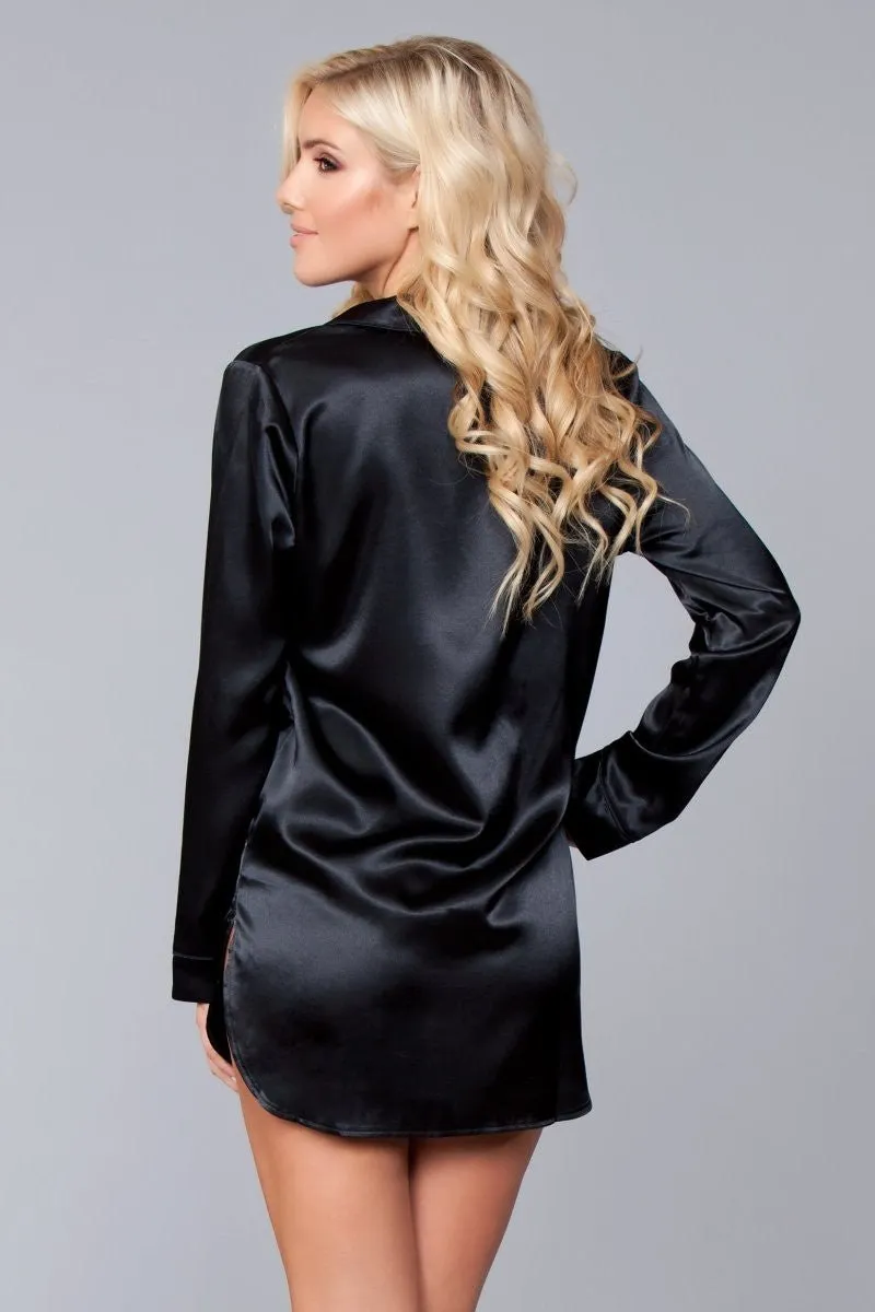 BeWicked Women's Kimberly Satin Sleepshirt BW1788