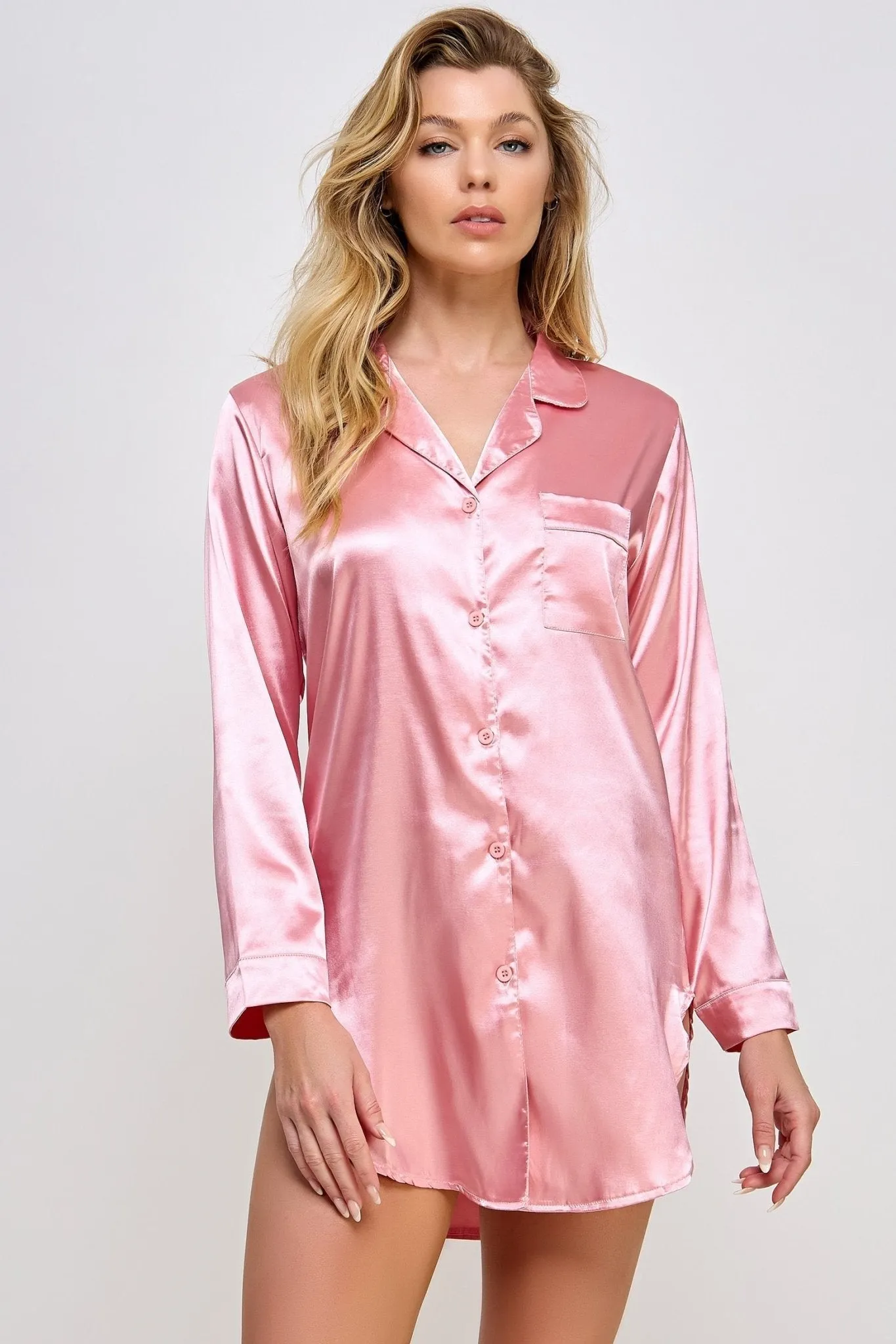 BeWicked Women's Kimberly Satin Sleepshirt BW1788