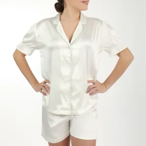 Birdie Satin Short PJs Ivory