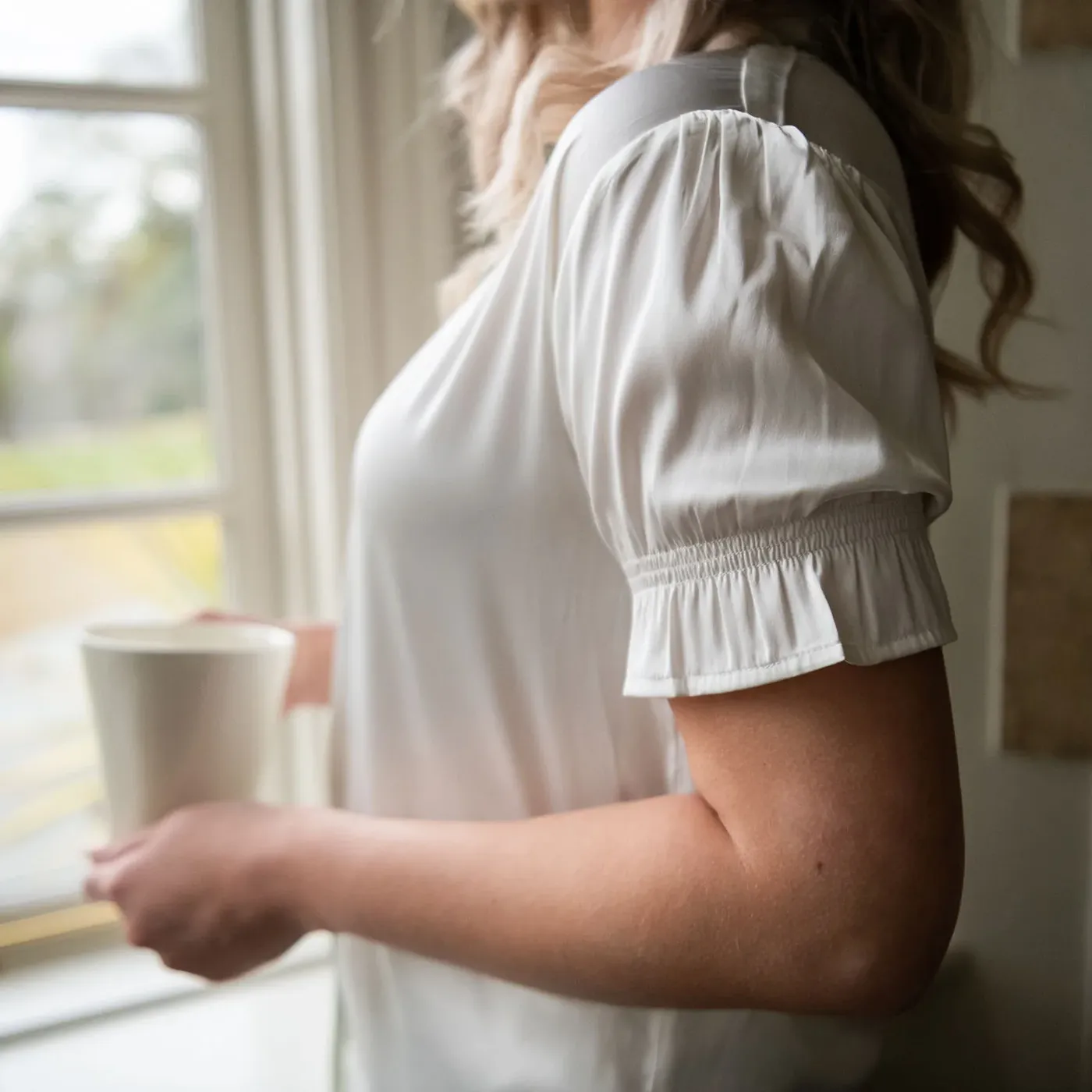 Birdie Satin Short PJs Ivory