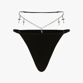 Chain And Crosses Grunge Bikini Panties