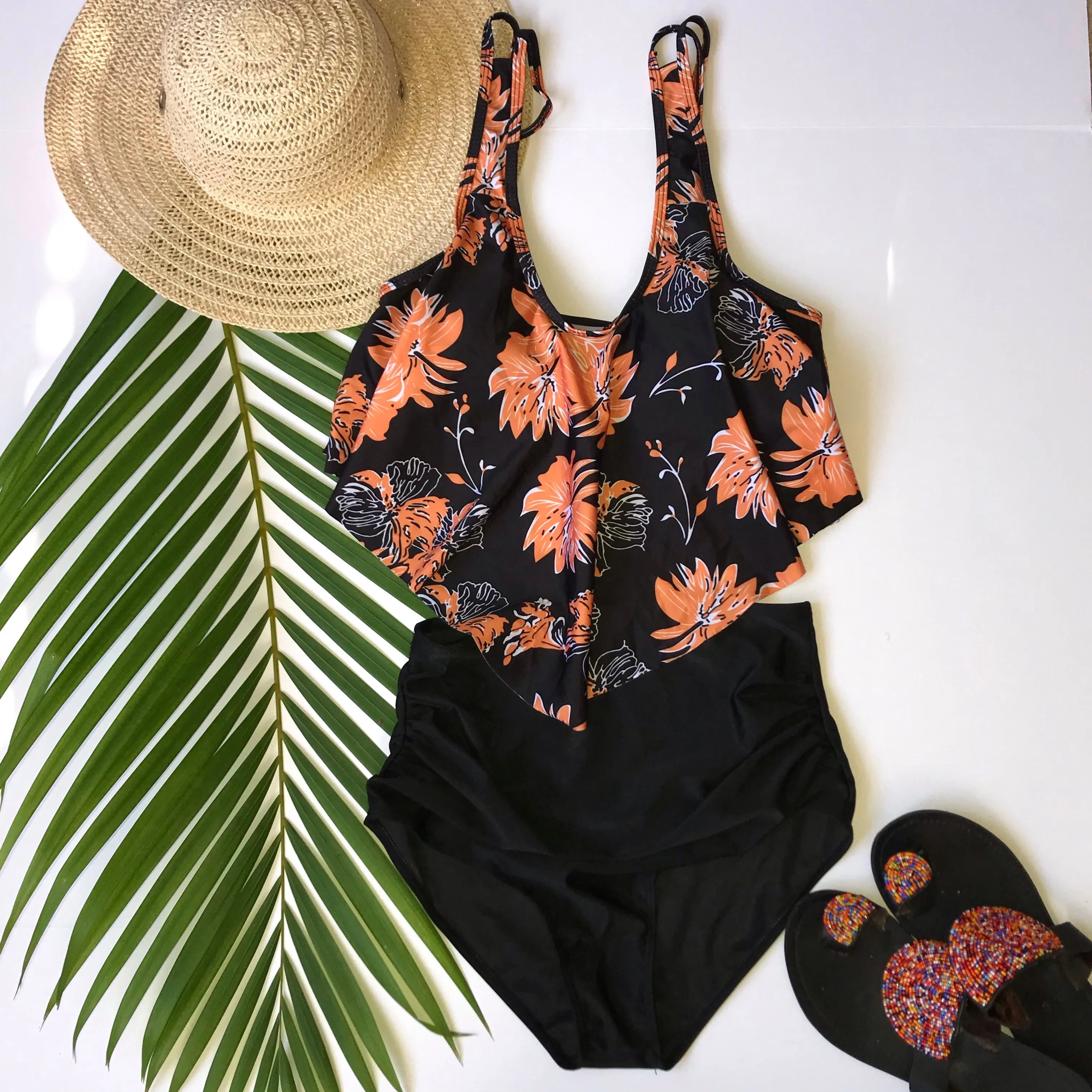 Copy of Black blue onepiece swimsuit Bathingsuit swimsuit