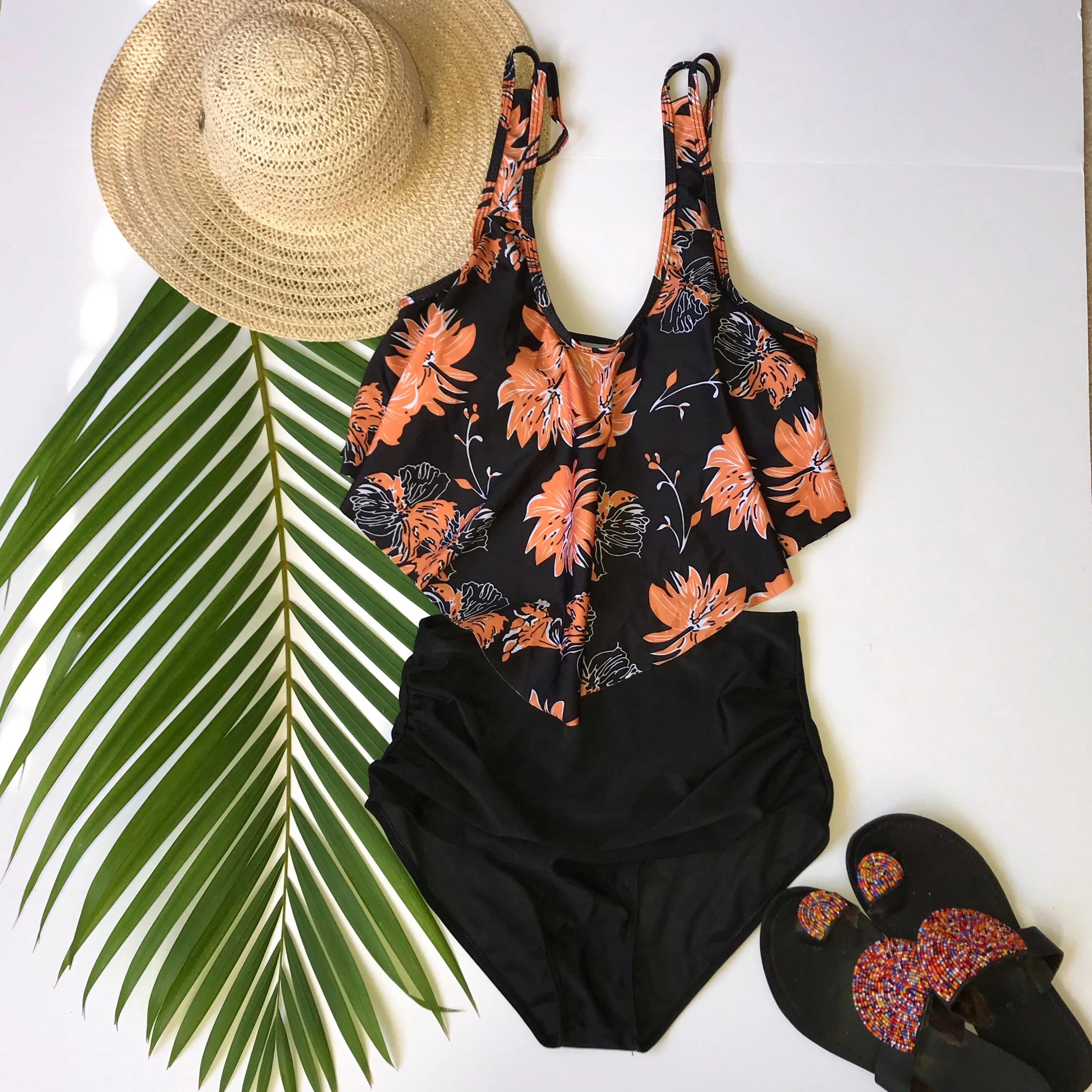 Copy of Black blue onepiece swimsuit Bathingsuit swimsuit