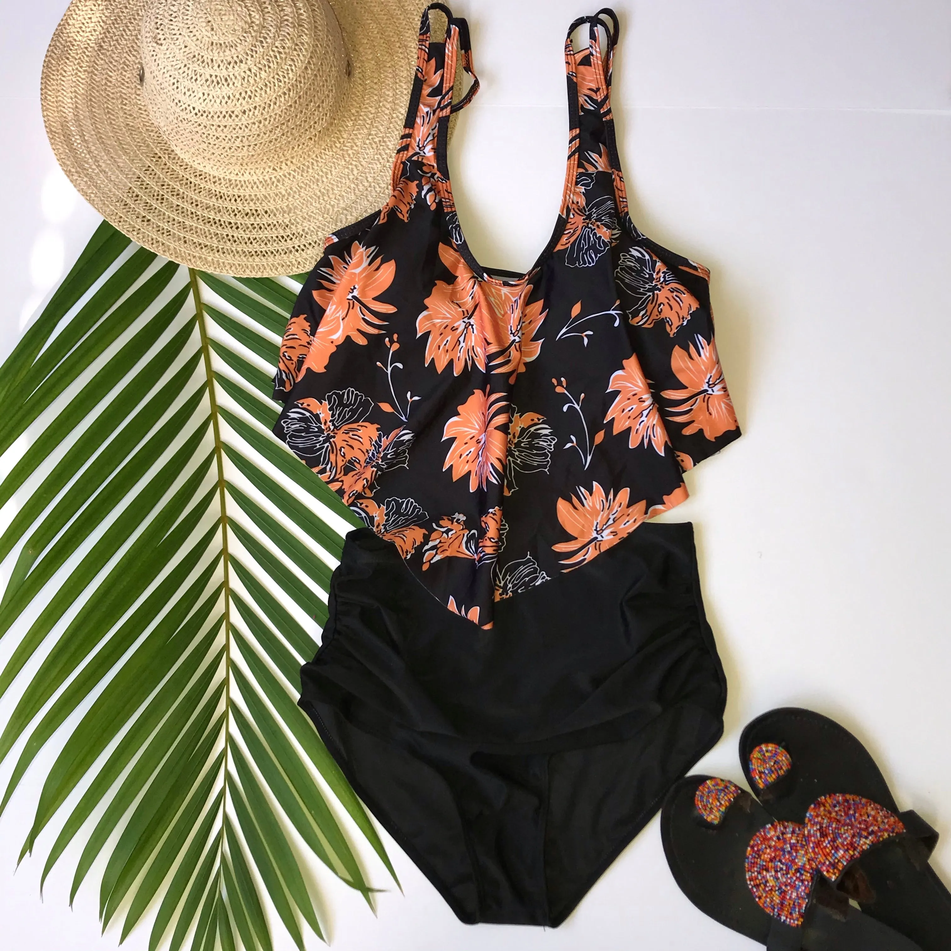Copy of Black blue onepiece swimsuit Bathingsuit swimsuit