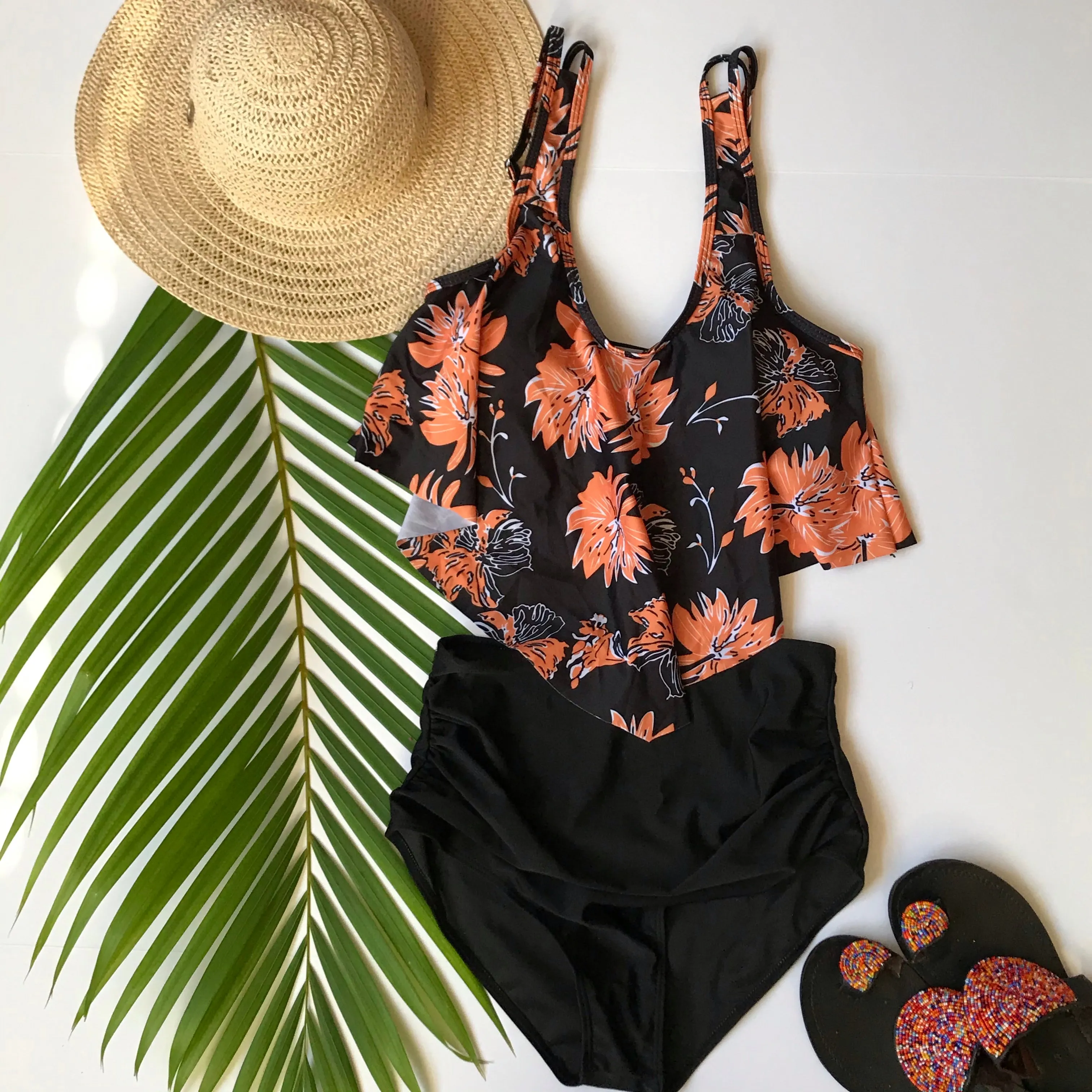 Copy of Black blue onepiece swimsuit Bathingsuit swimsuit