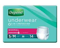 Depend® Unisex Underwear (Packet 14)