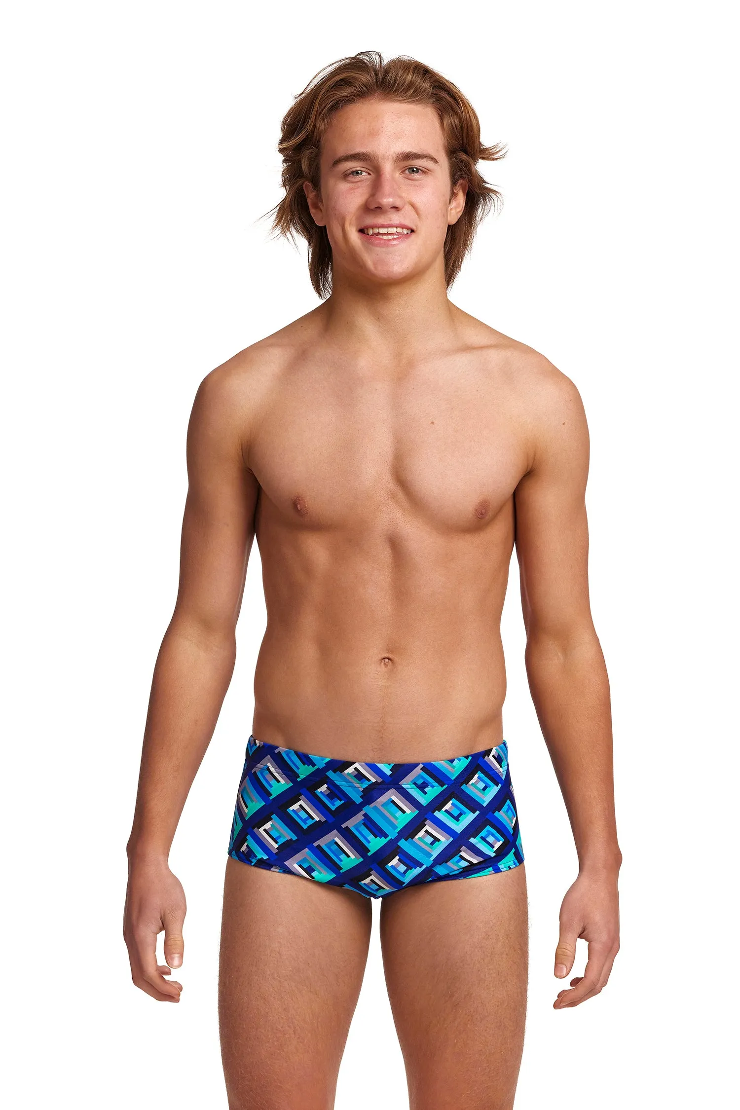 Funky Trunks Boy's Blue Bunkers Sidewinder Trunks