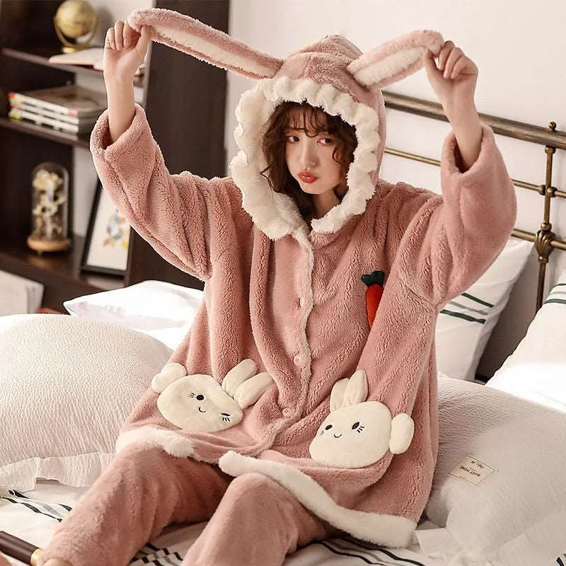 Kawaii Bunny Pockets Pajamas