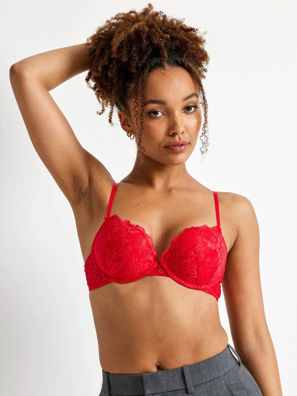 Kayser Brazilian Push Up Bra - Red