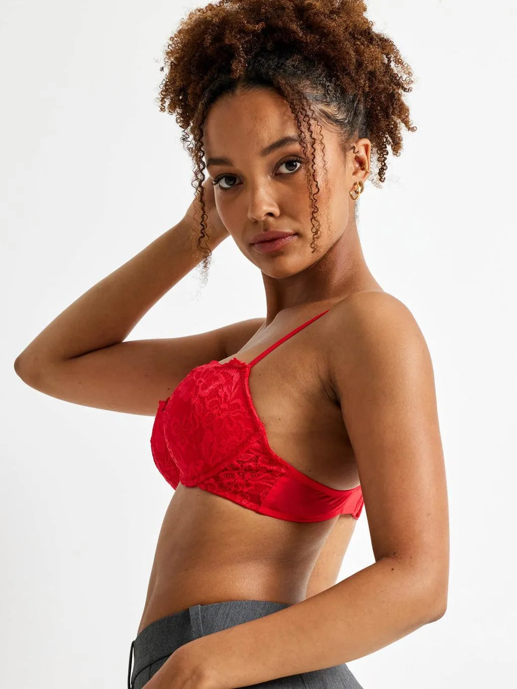 Kayser Brazilian Push Up Bra - Red