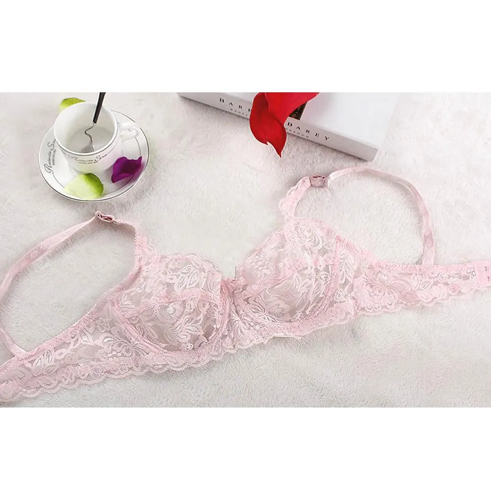 Lace Underwire Push Up Bra