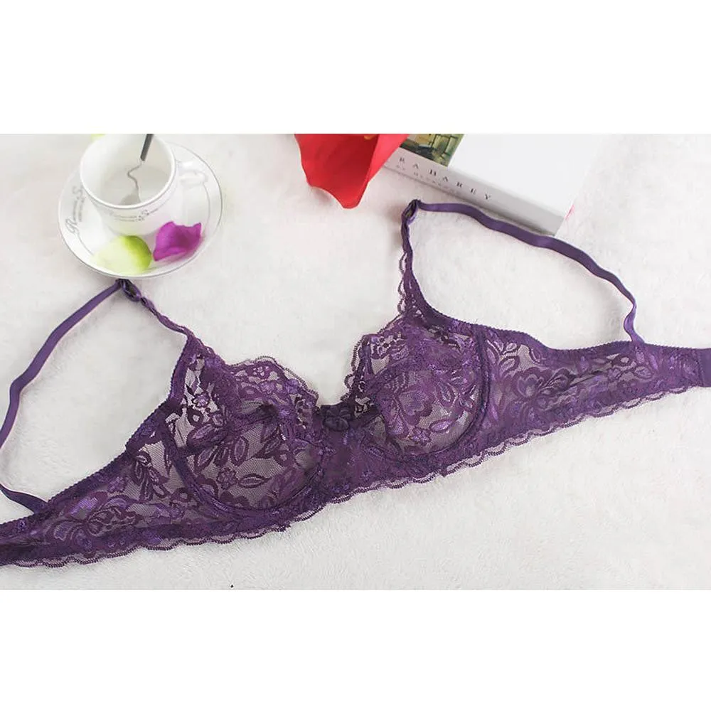 Lace Underwire Push Up Bra