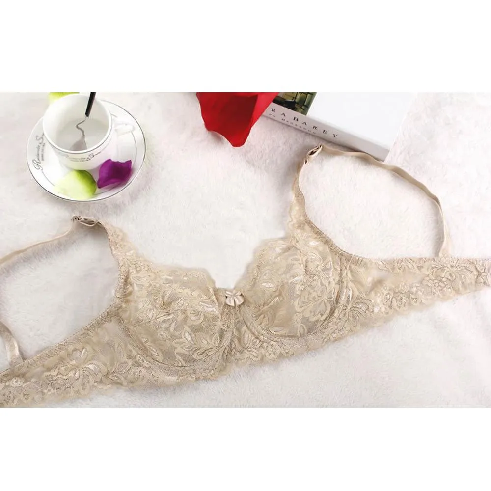 Lace Underwire Push Up Bra