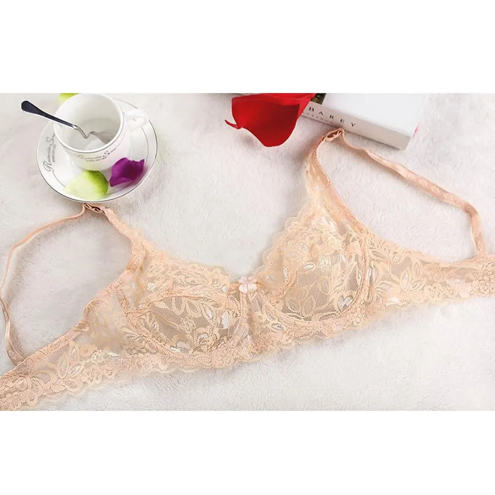 Lace Underwire Push Up Bra