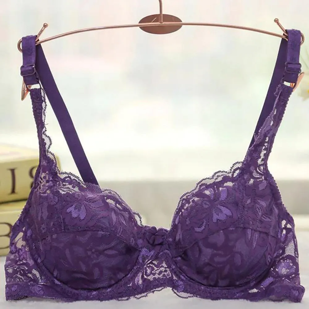 Lace Underwire Push Up Bra
