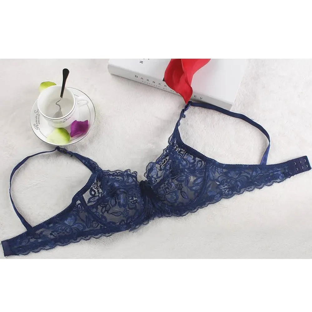 Lace Underwire Push Up Bra