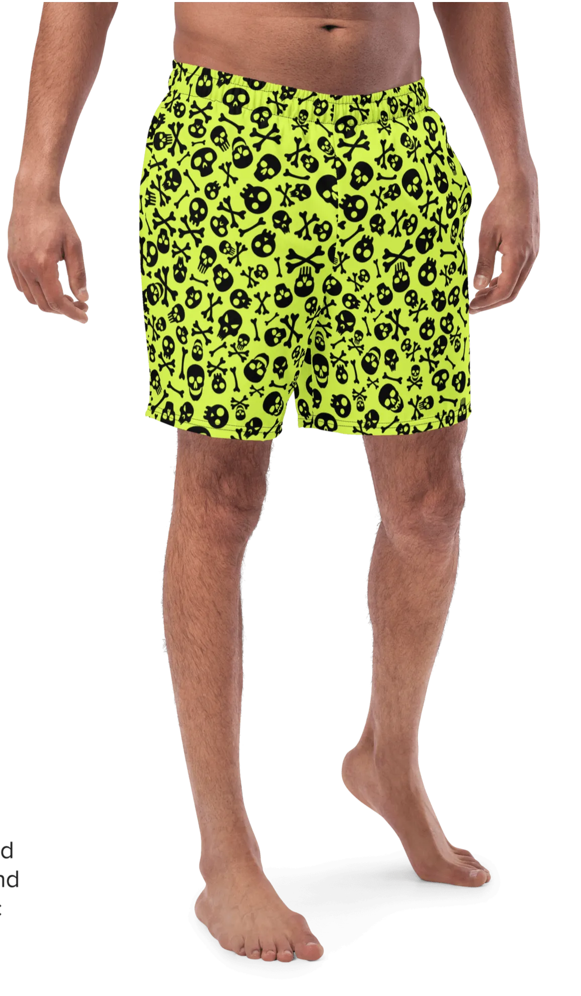 Lime Bones Men's Swim Trunks