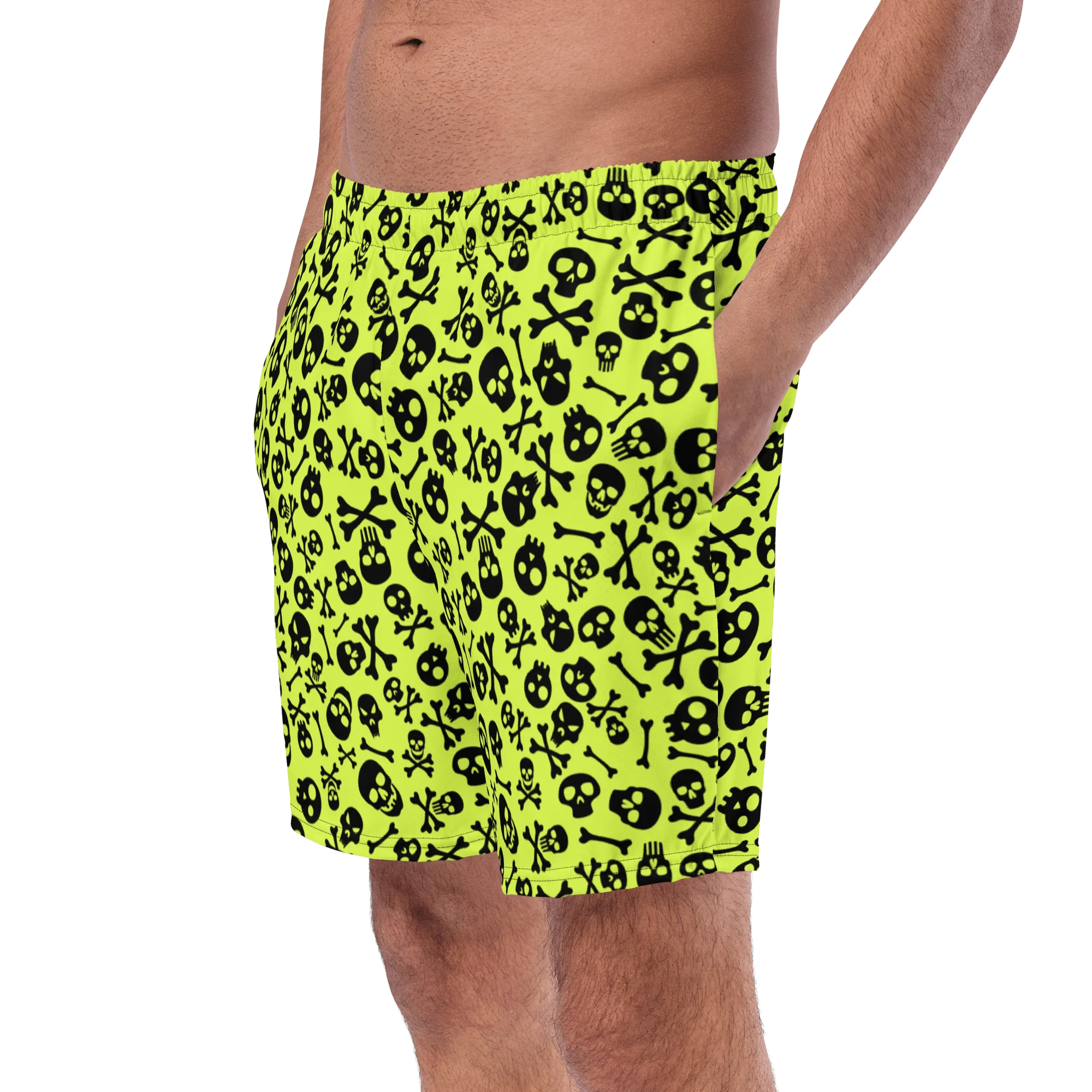 Lime Bones Men's Swim Trunks