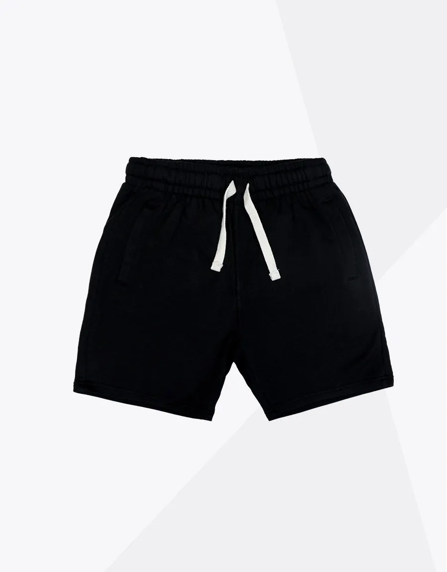 Men's Fleece Shorts-Black