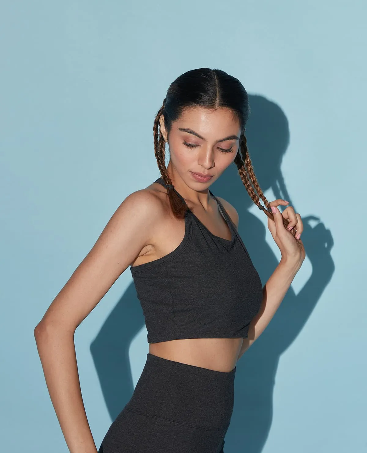 Mid Impact Cotton Sports Bra