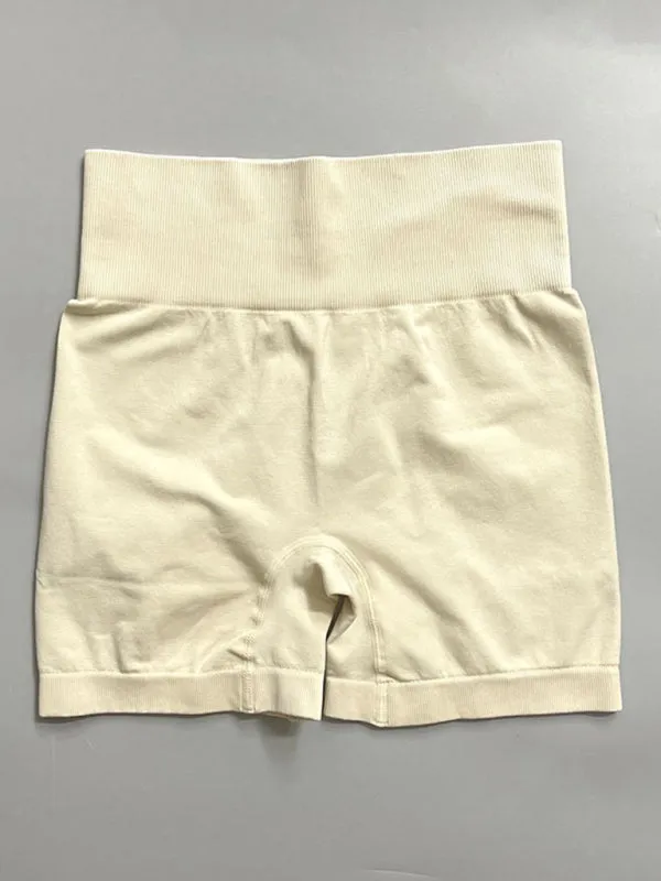 Multi-color yoga sports short-sleeved shorts set