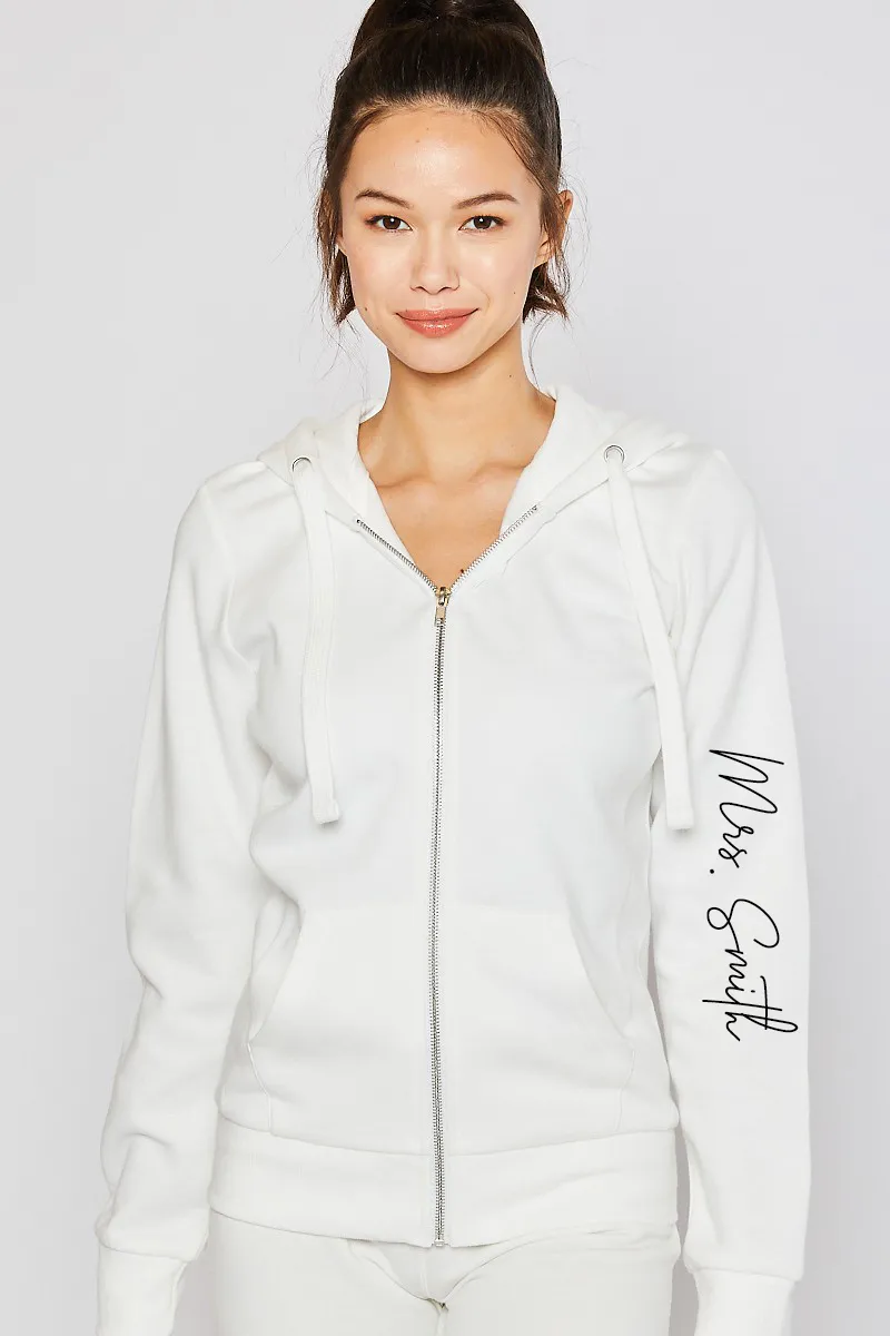 New Last Name Zip Up Hoodie
