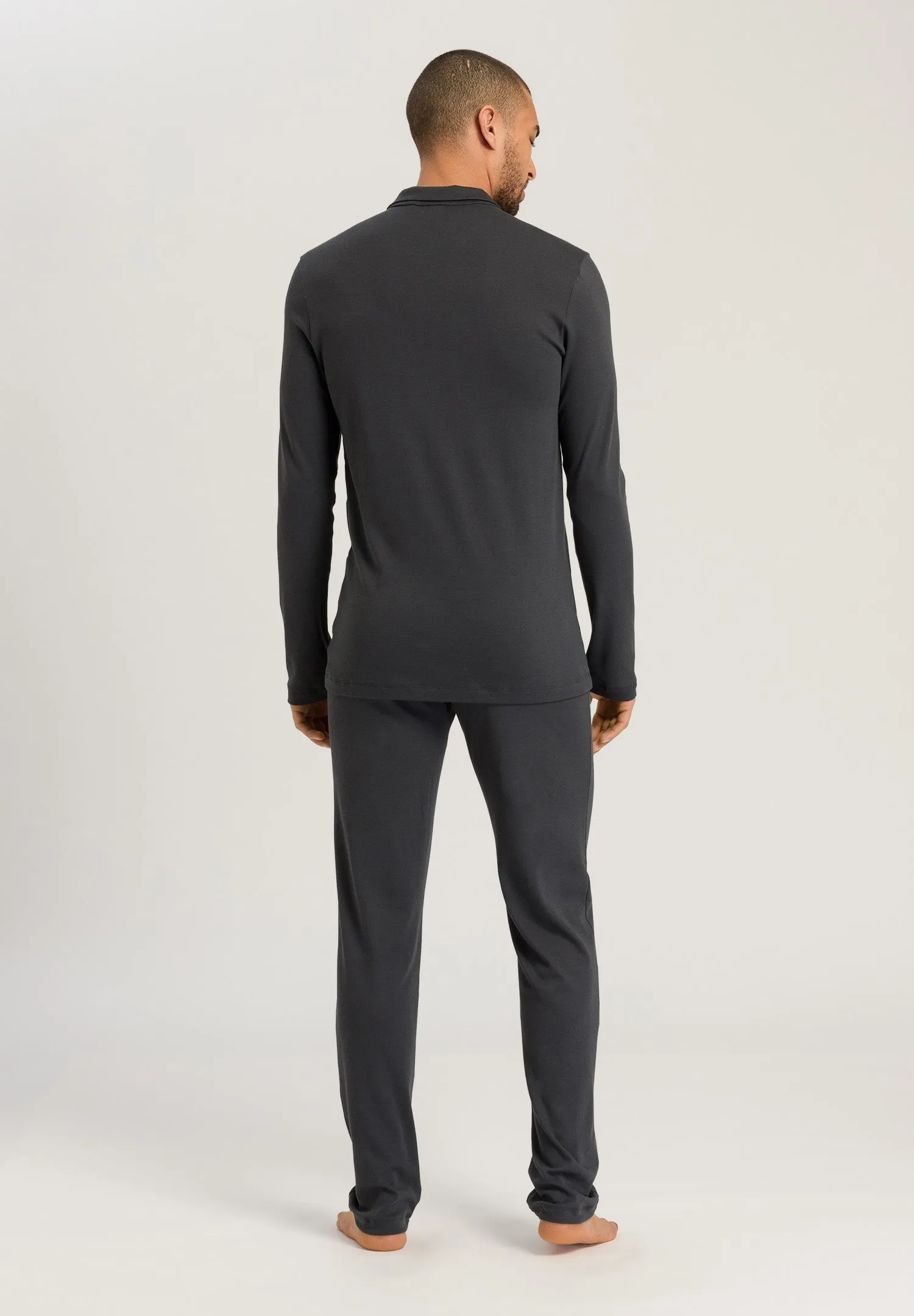Night And Day Button Front Cotton Pajama Set | Dark Shale 75587-2844
