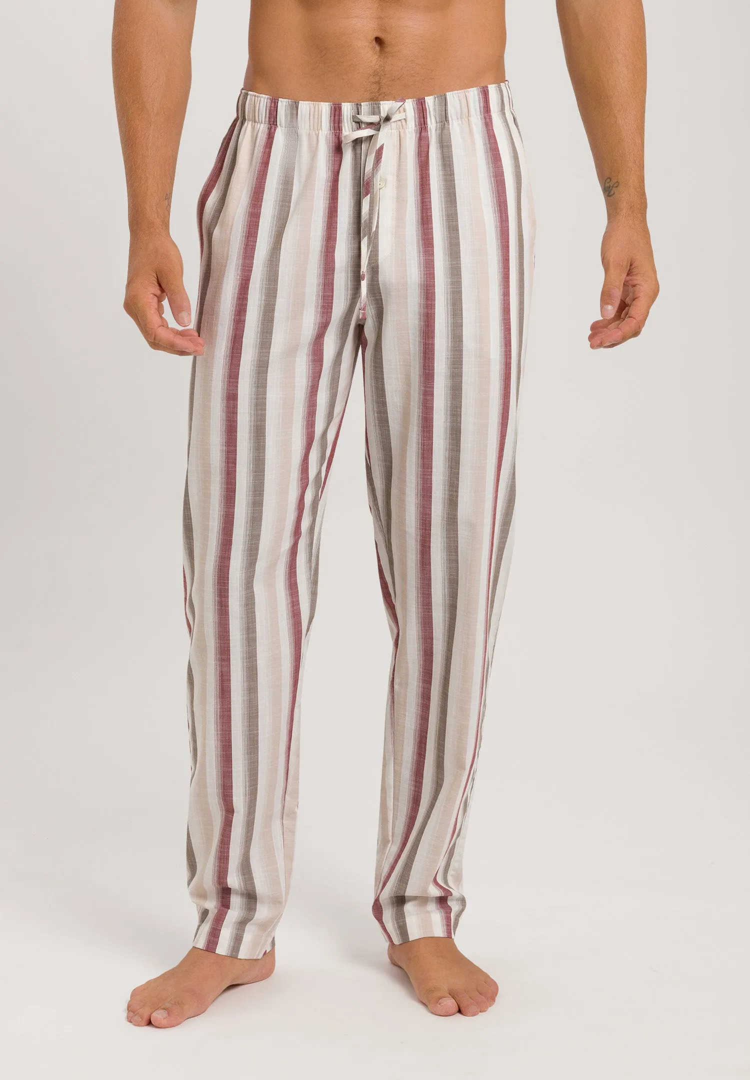 Night And Day Cotton Woven Pajama Pants | Russet Beige Stripe 75114-2876