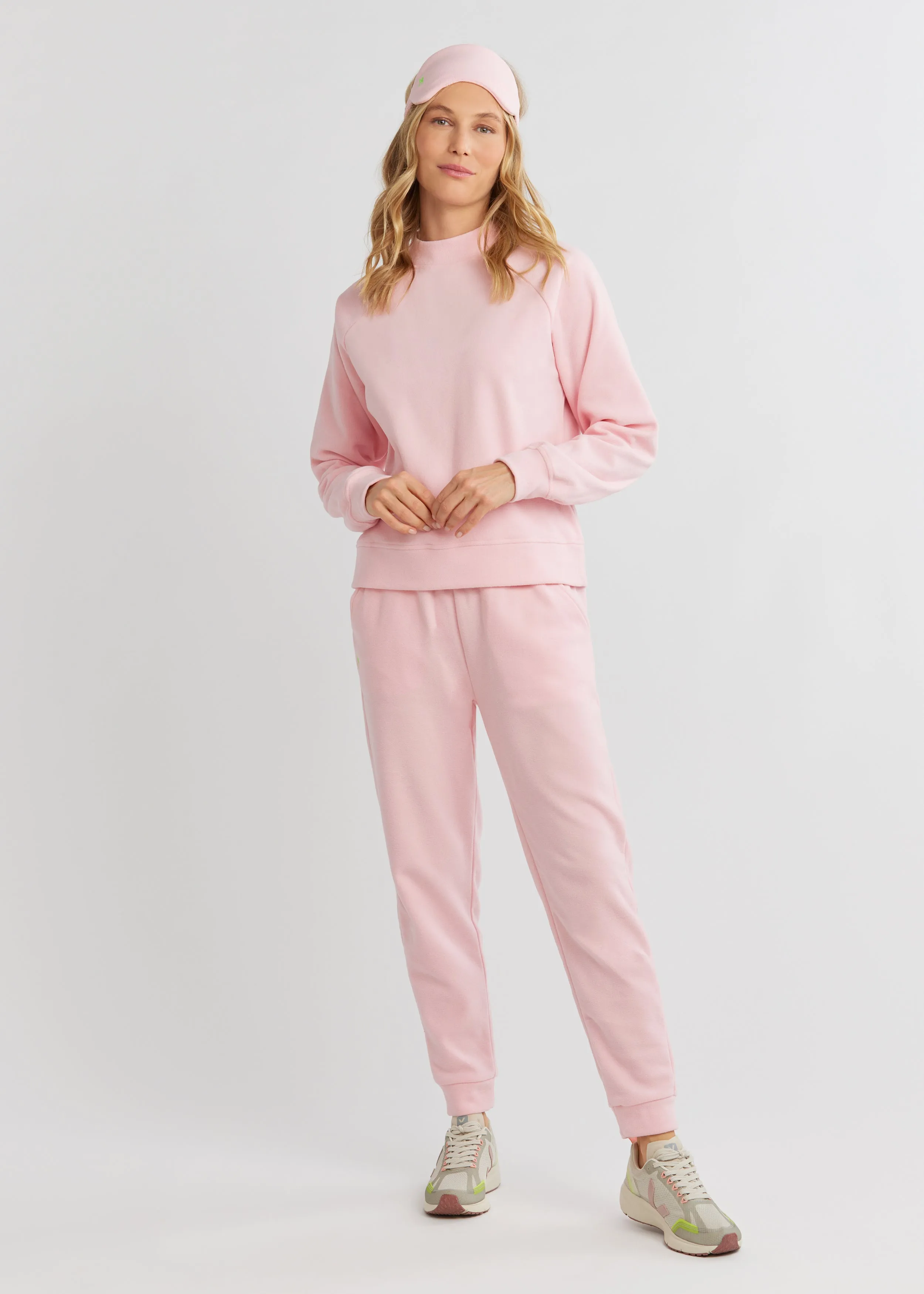 Offshore Crewneck in Terry Fleece (Pink)