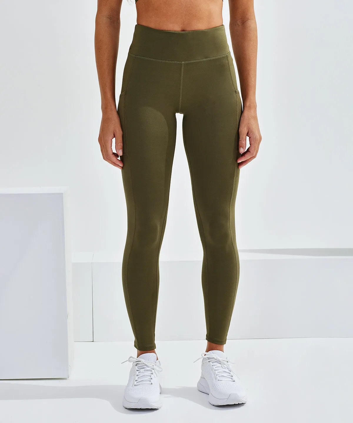 Olive - Women's TriDri® performance compression leggings