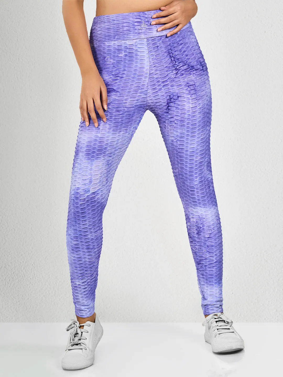 Purple Multi-Color Yoga Pants