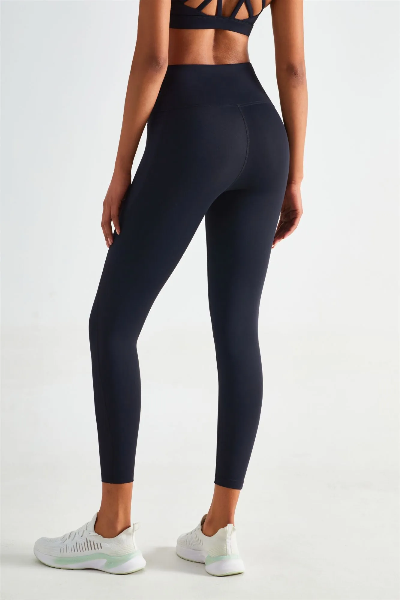 Strappy Sports Bra & Yoga Leggings Activewear Set
