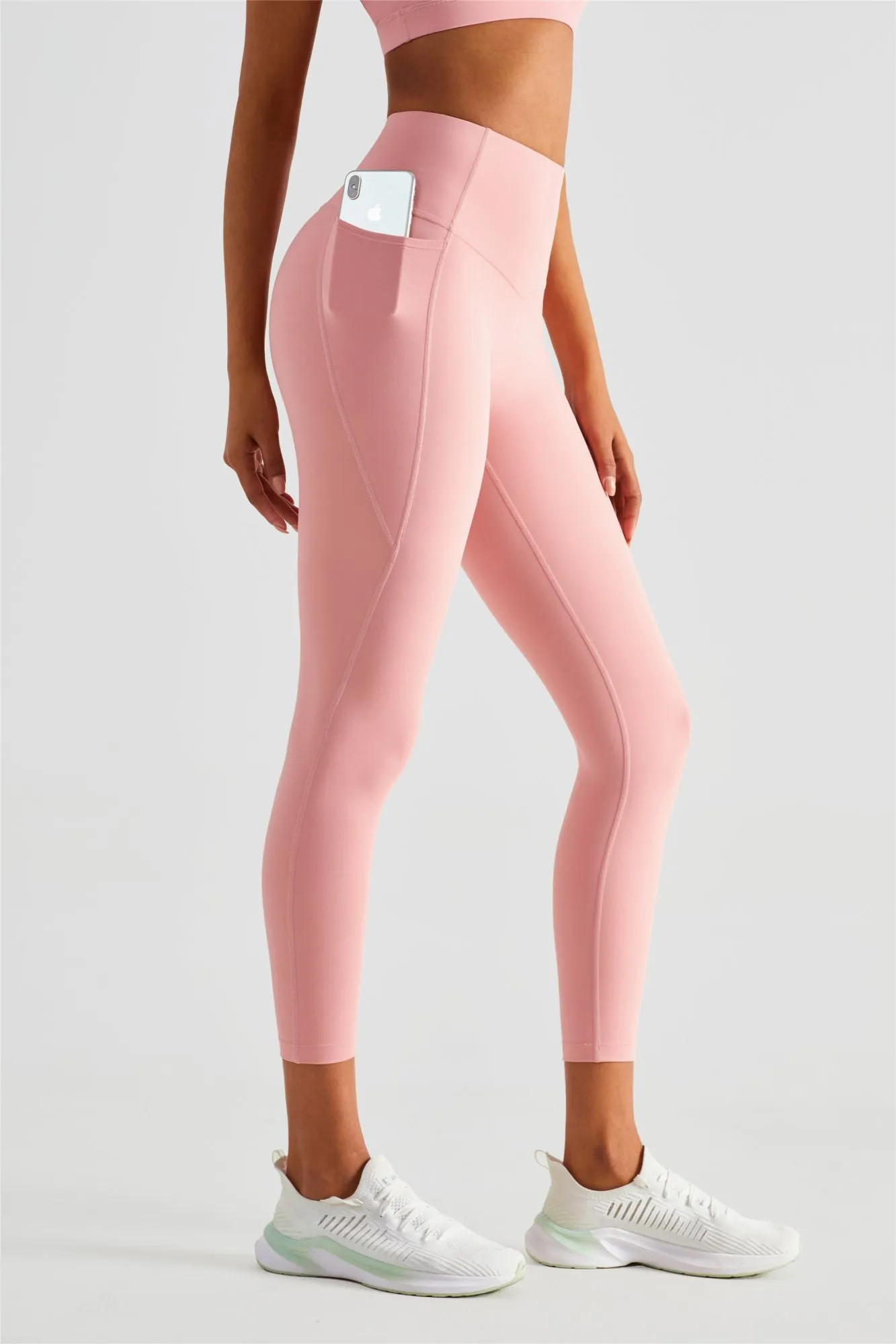 Strappy Sports Bra & Yoga Leggings Activewear Set
