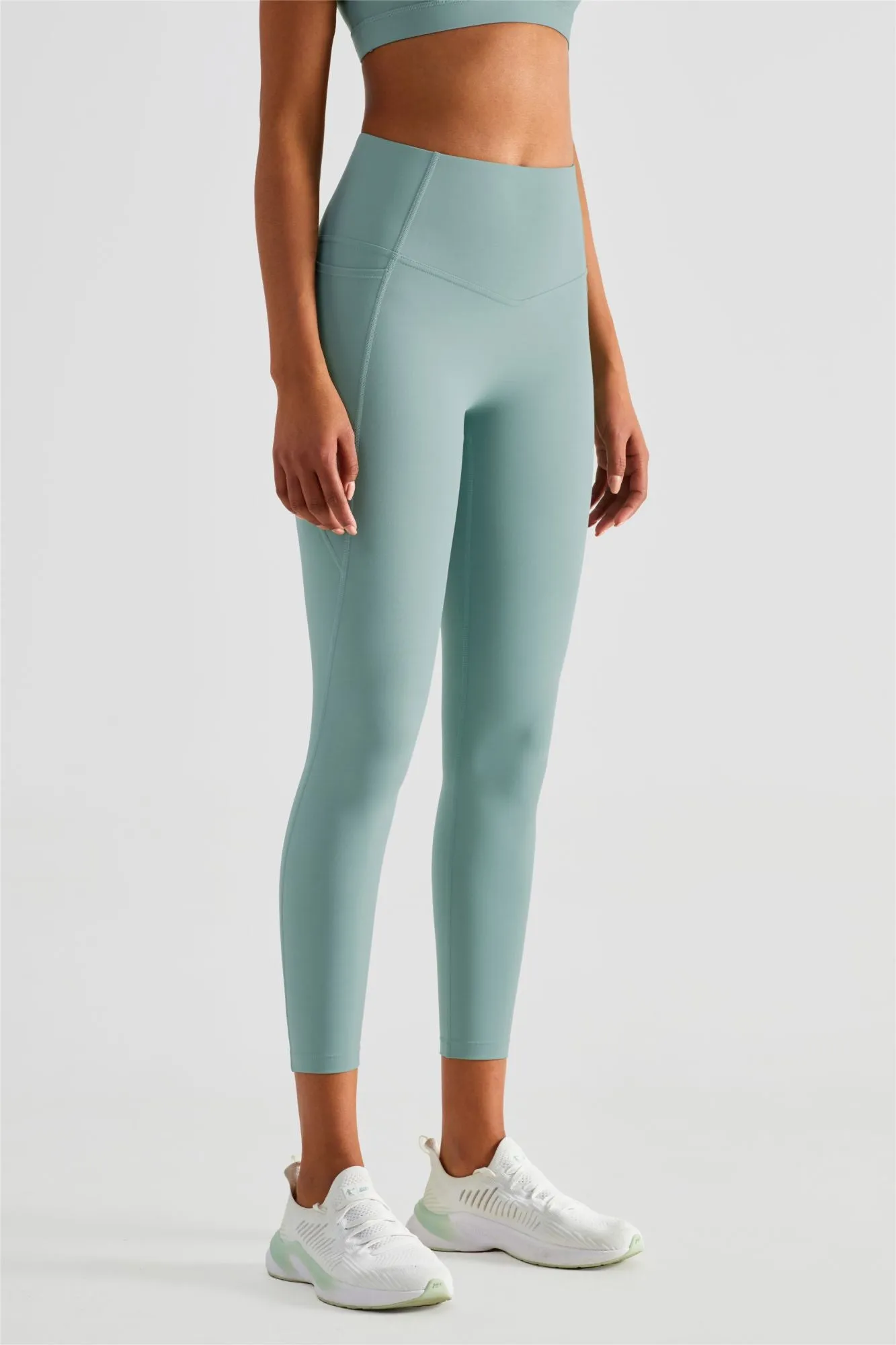 Strappy Sports Bra & Yoga Leggings Activewear Set