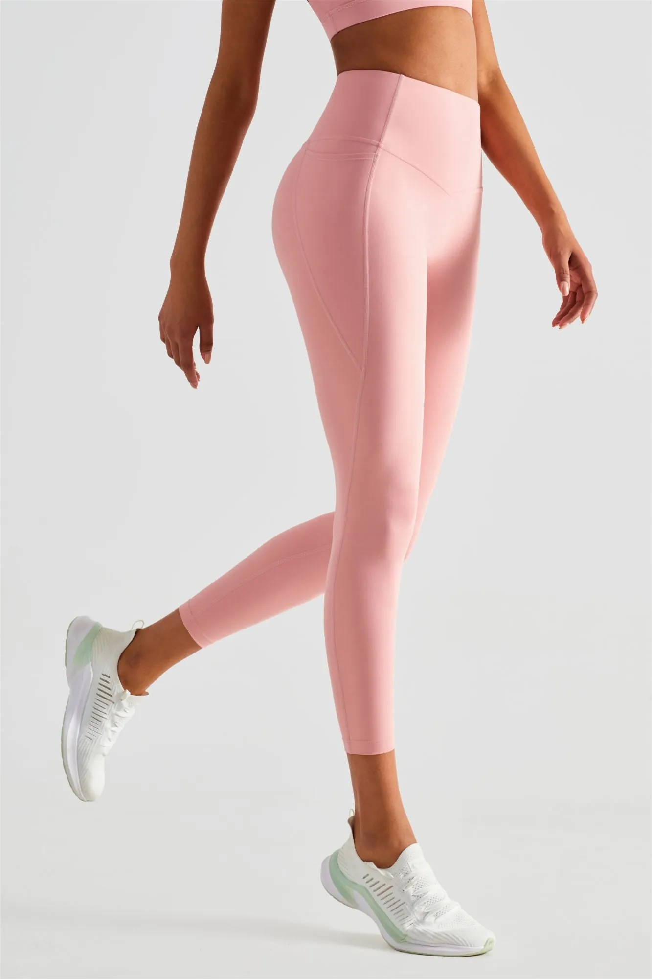 Strappy Sports Bra & Yoga Leggings Activewear Set