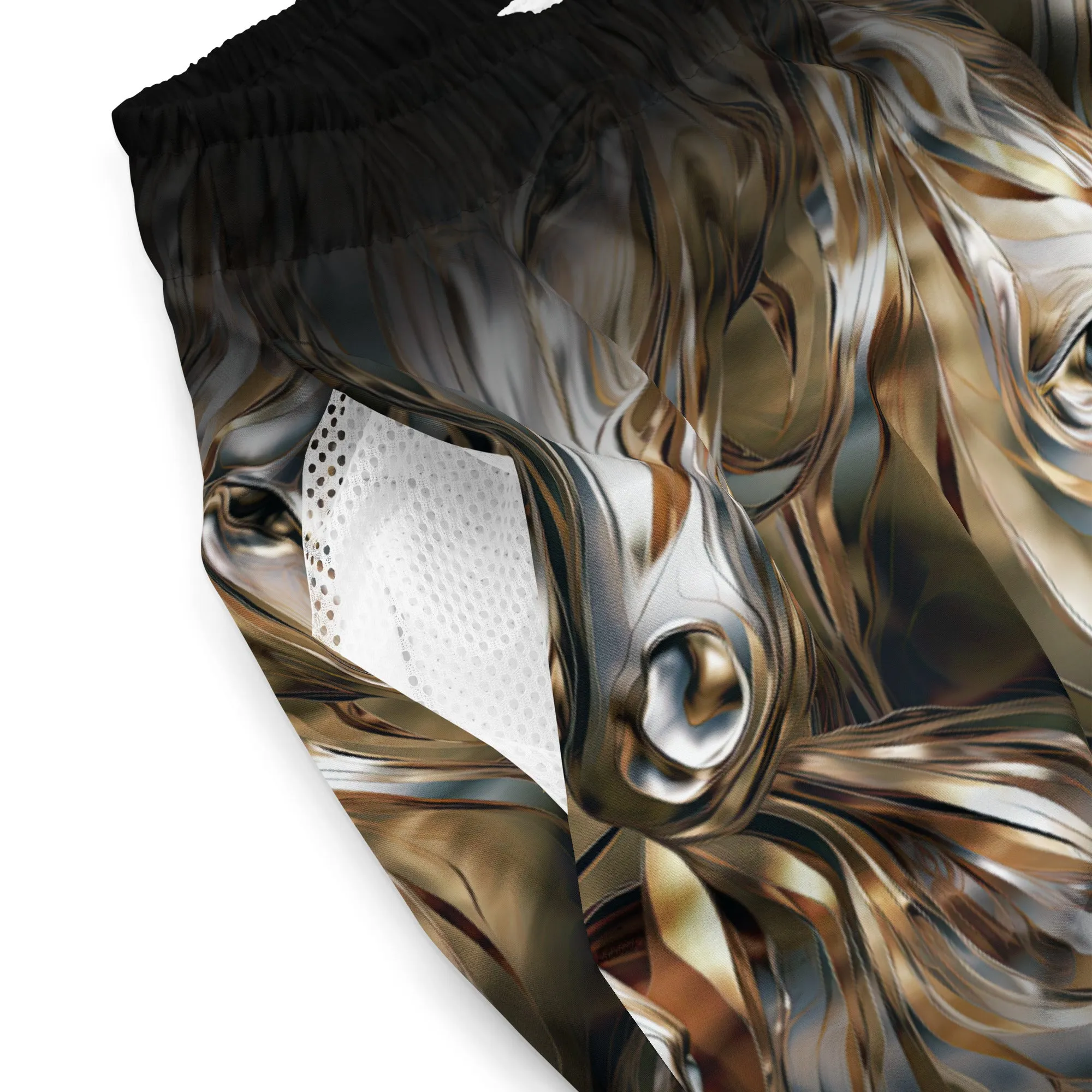 Swim Trunk Metal Horses