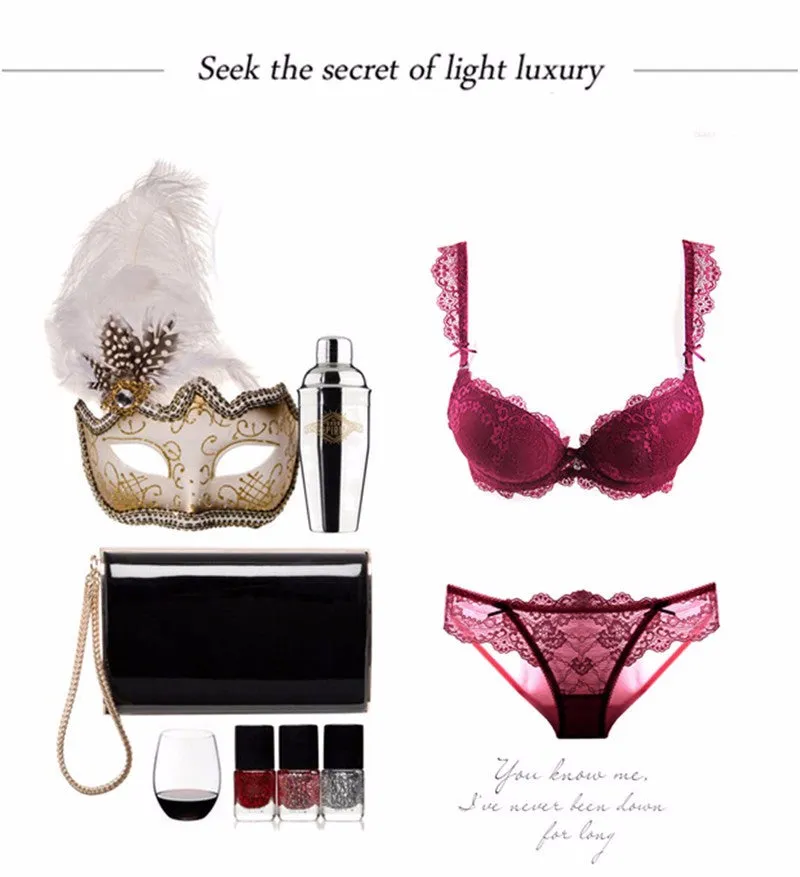 VenusFox Lace Sexy Push-up Bra Panty Sets
