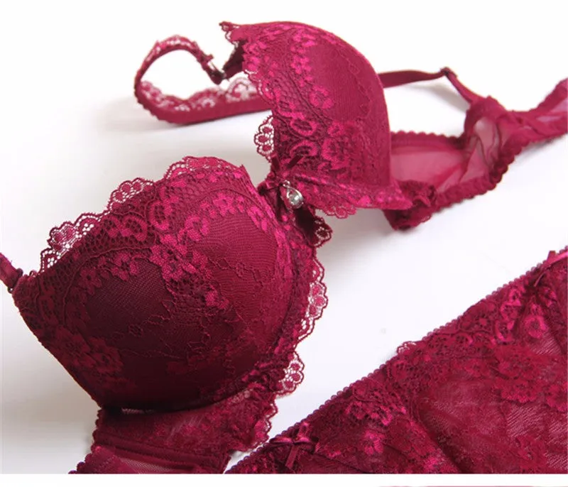 VenusFox Lace Sexy Push-up Bra Panty Sets