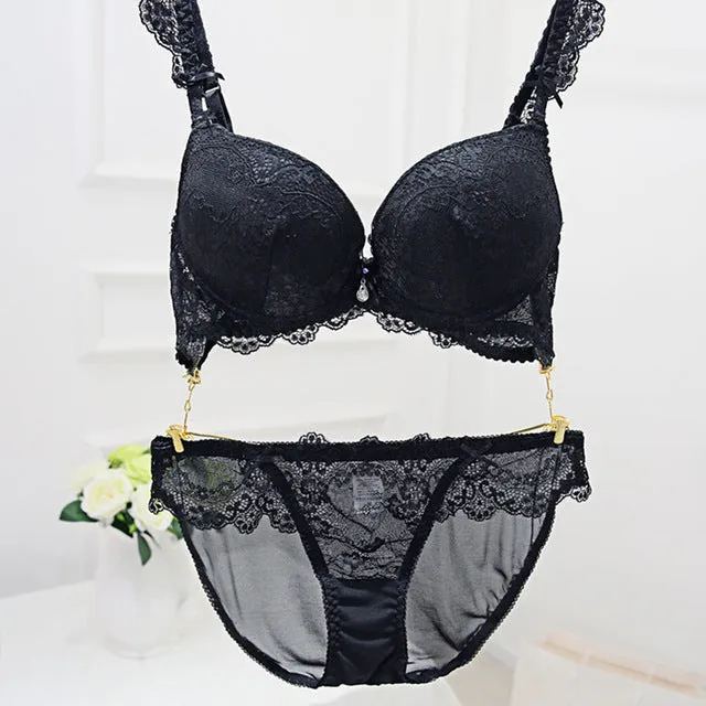 VenusFox Lace Sexy Push-up Bra Panty Sets