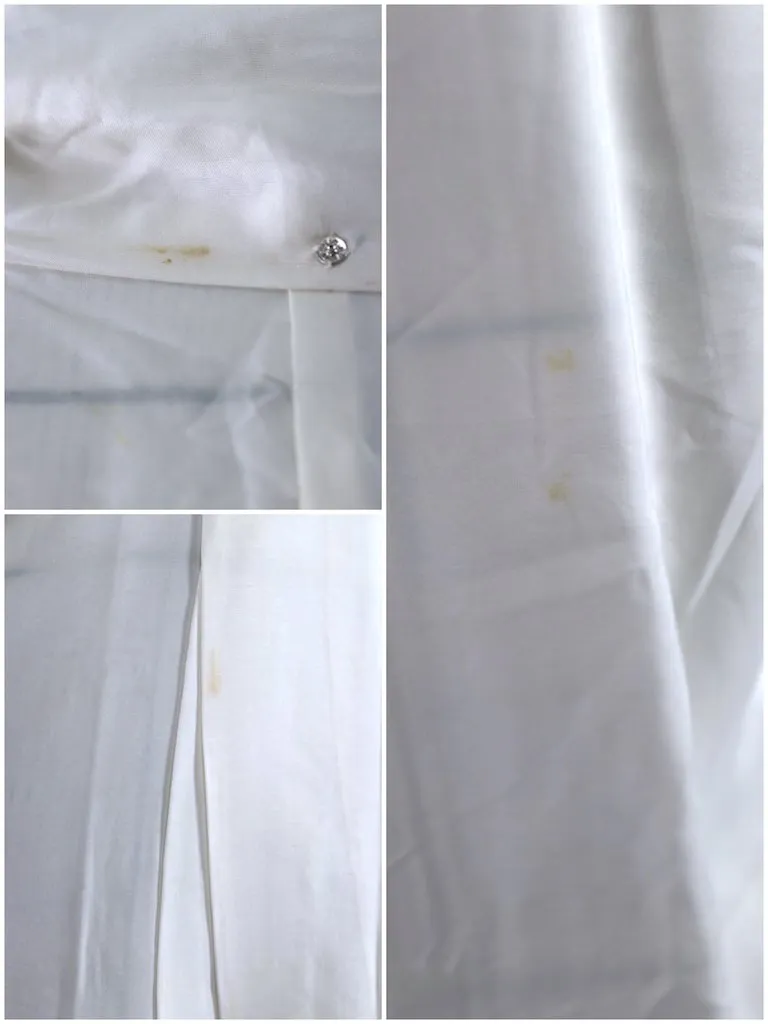 Vintage White Silk Kimono Robe