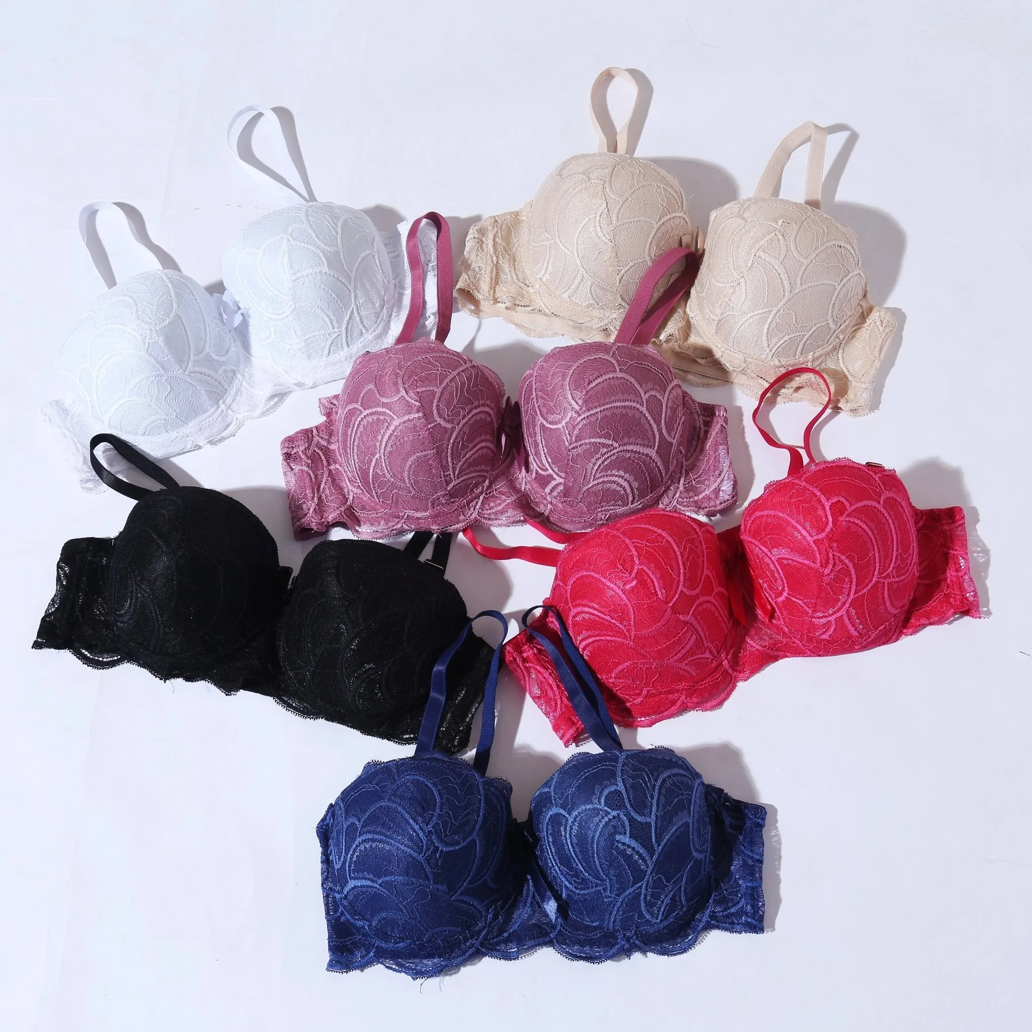 Women Lace Underwire Push up Bra