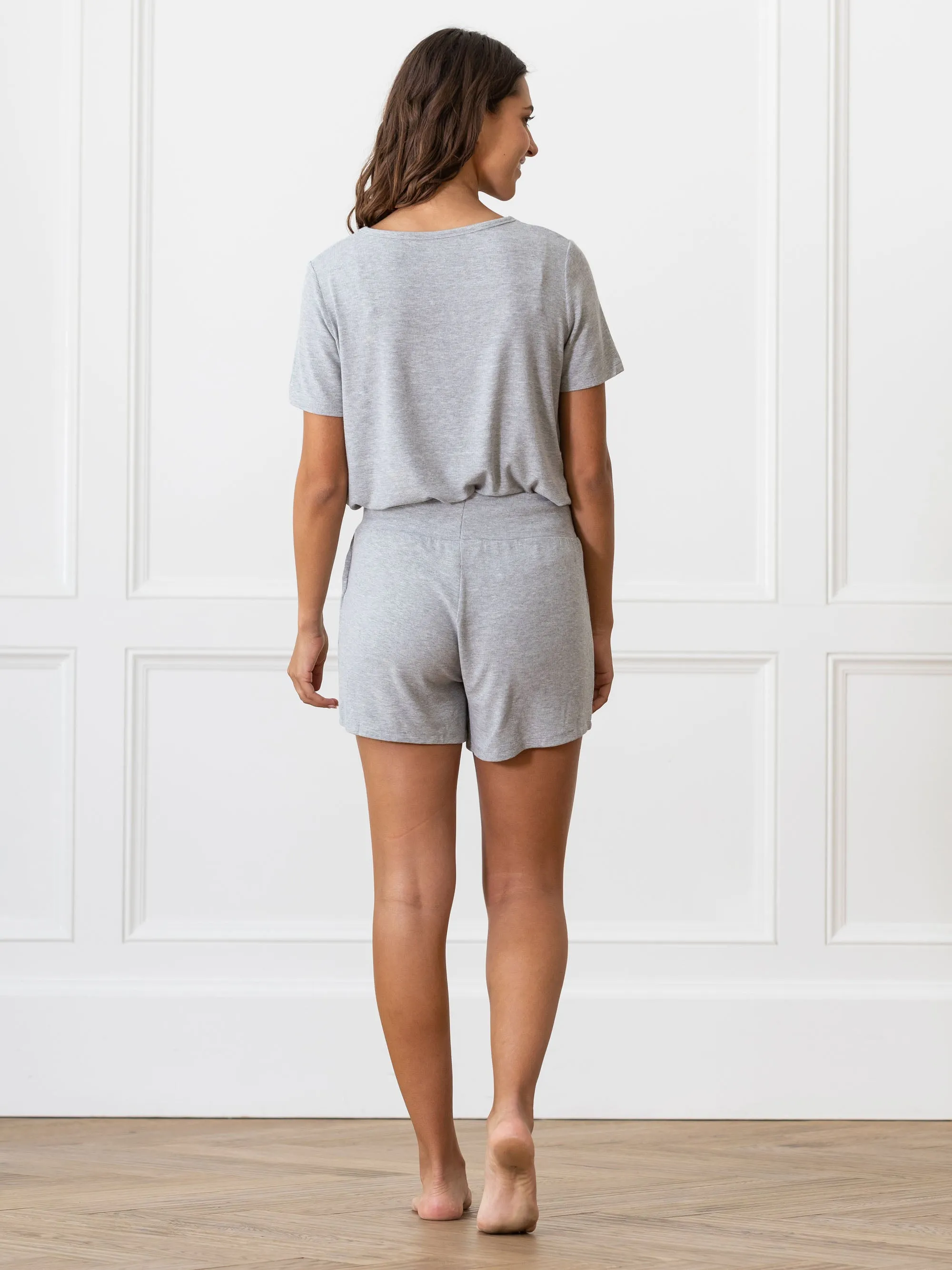 Women’s Bamboo Rib-Knit Lounge Short
