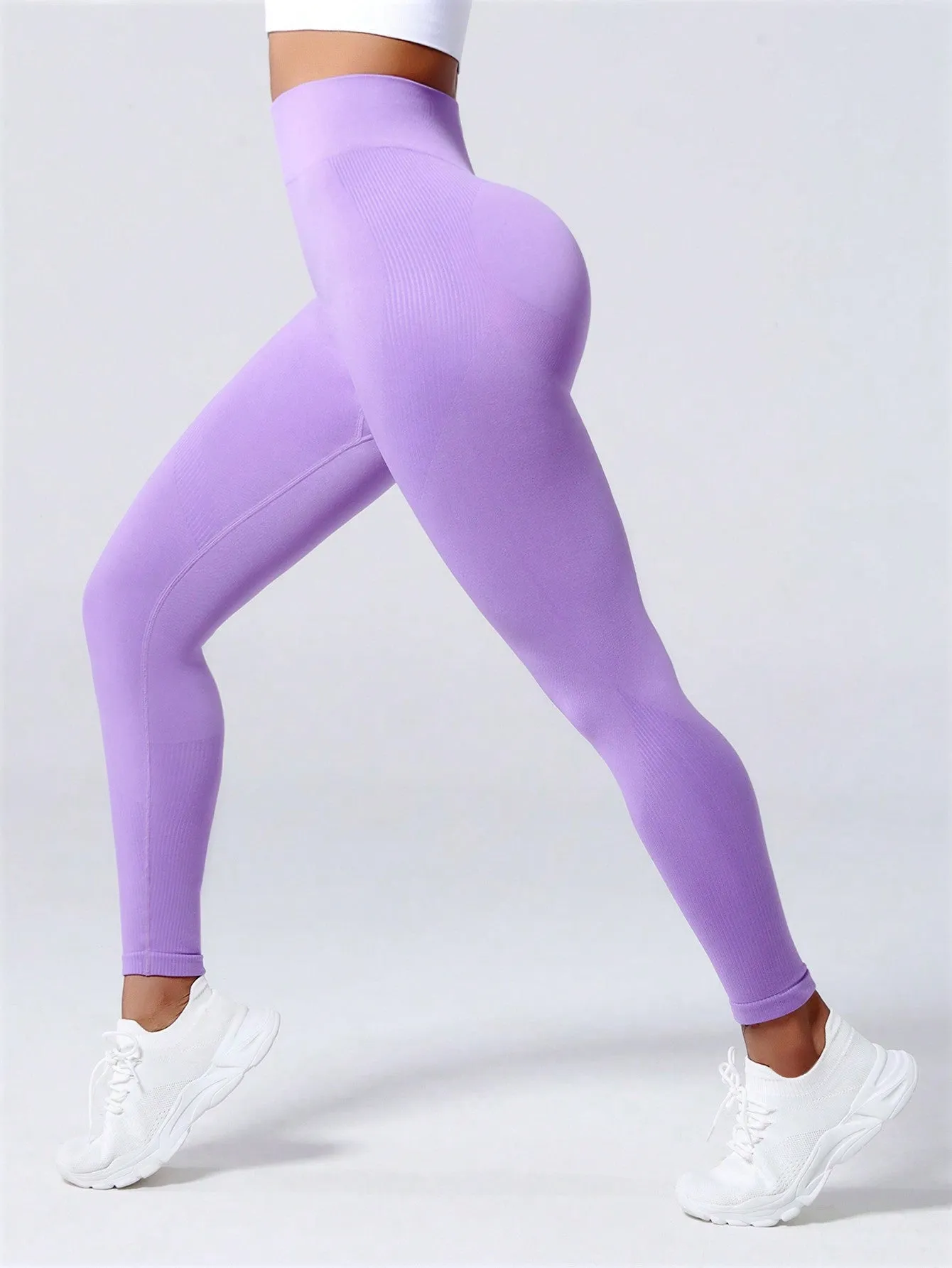 Yoga Basic Yoga Leggings Seamless High Stretch Tummy Control