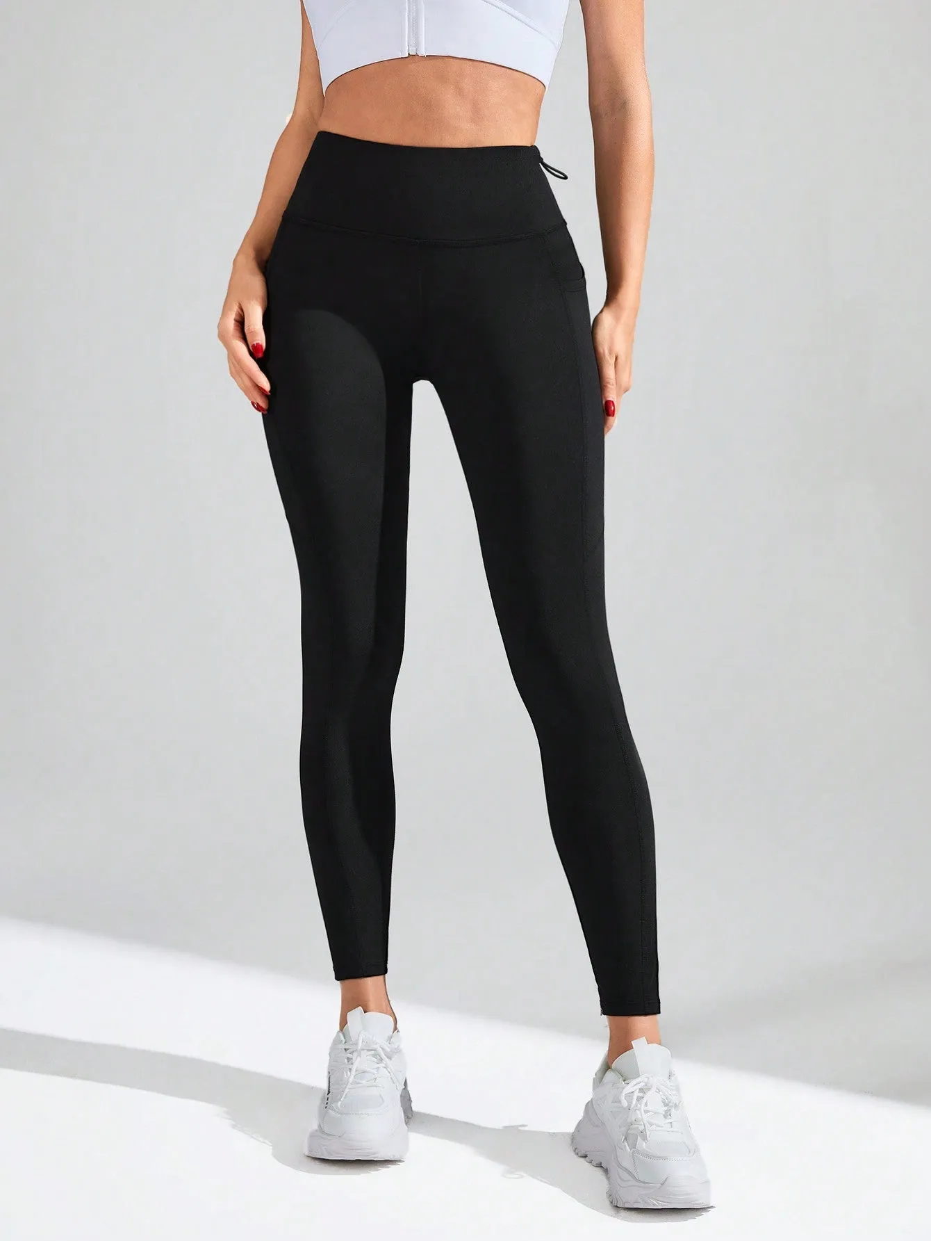 Yoga Basic Yoga Leggings Seamless High Stretch Tummy Control
