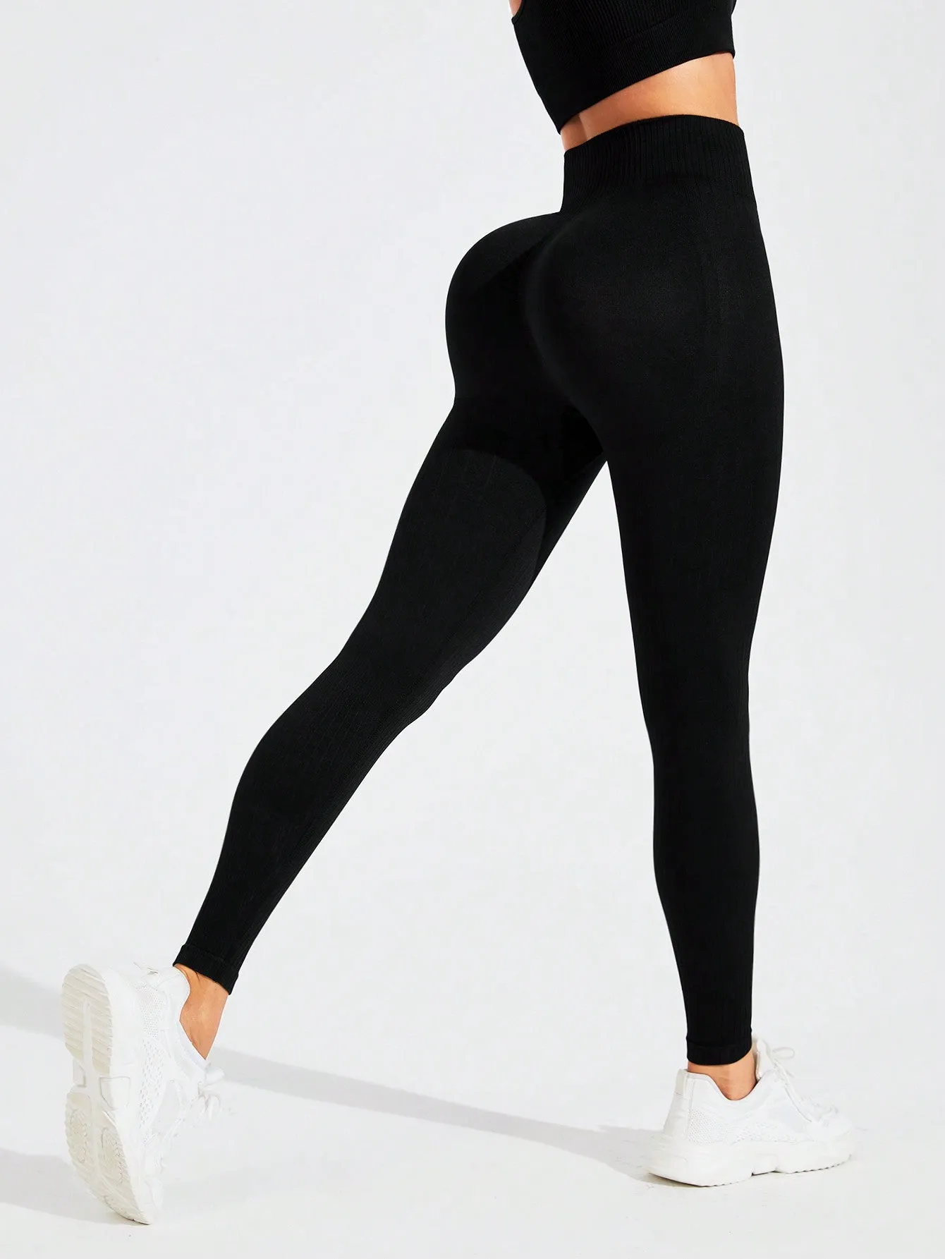 Yoga Basic Yoga Leggings Seamless High Stretch Tummy Control