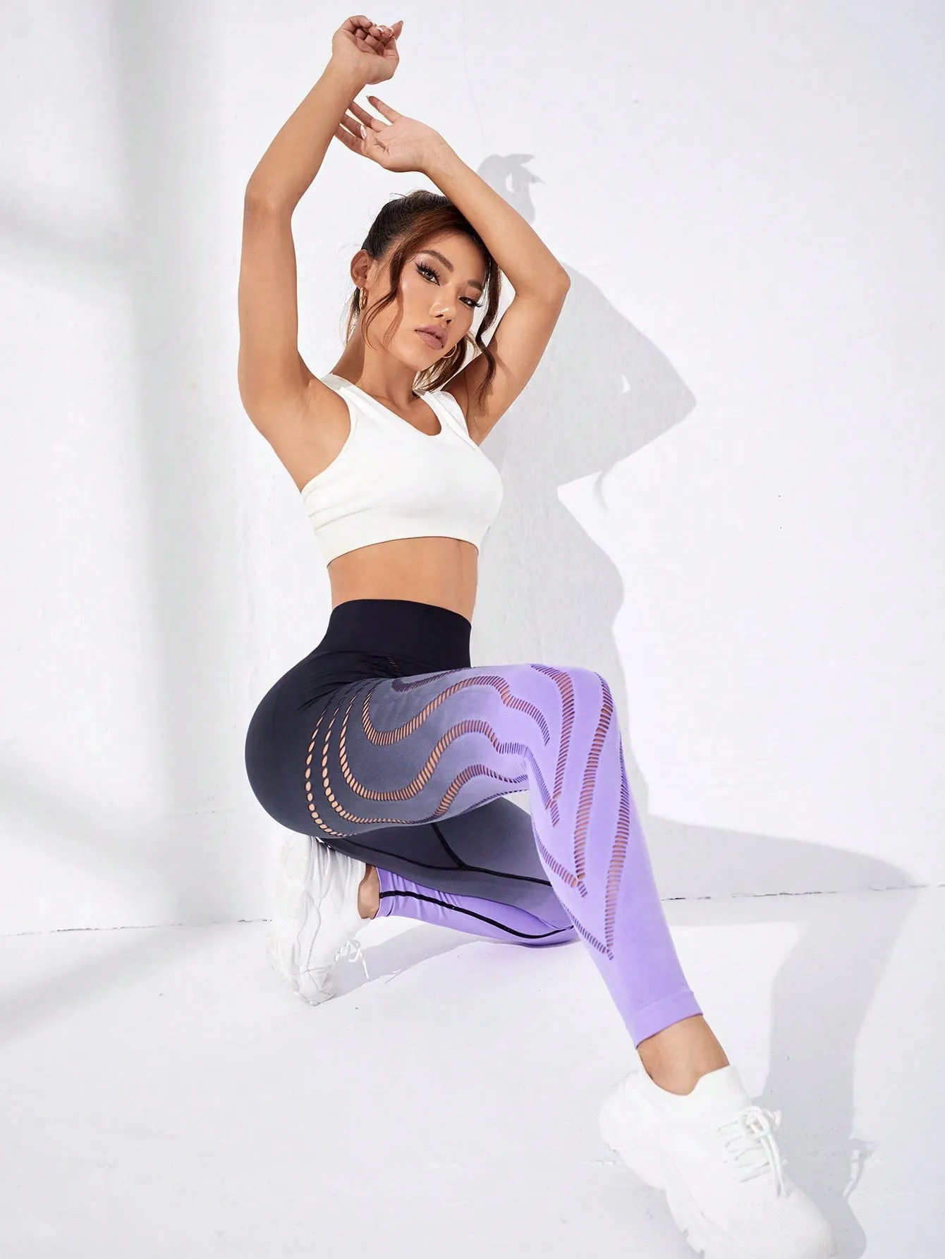 Yoga Basic Yoga Leggings Seamless High Stretch Tummy Control