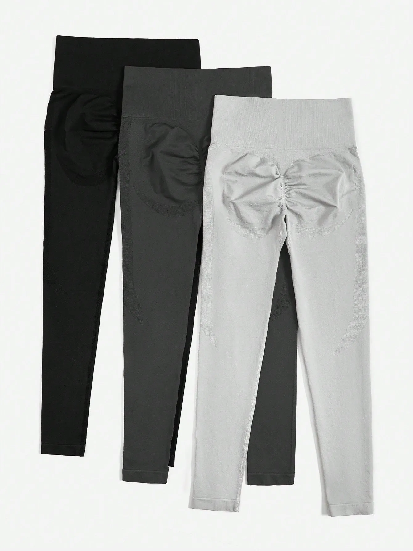 Yoga Basic Yoga Leggings Seamless High Stretch Tummy Control
