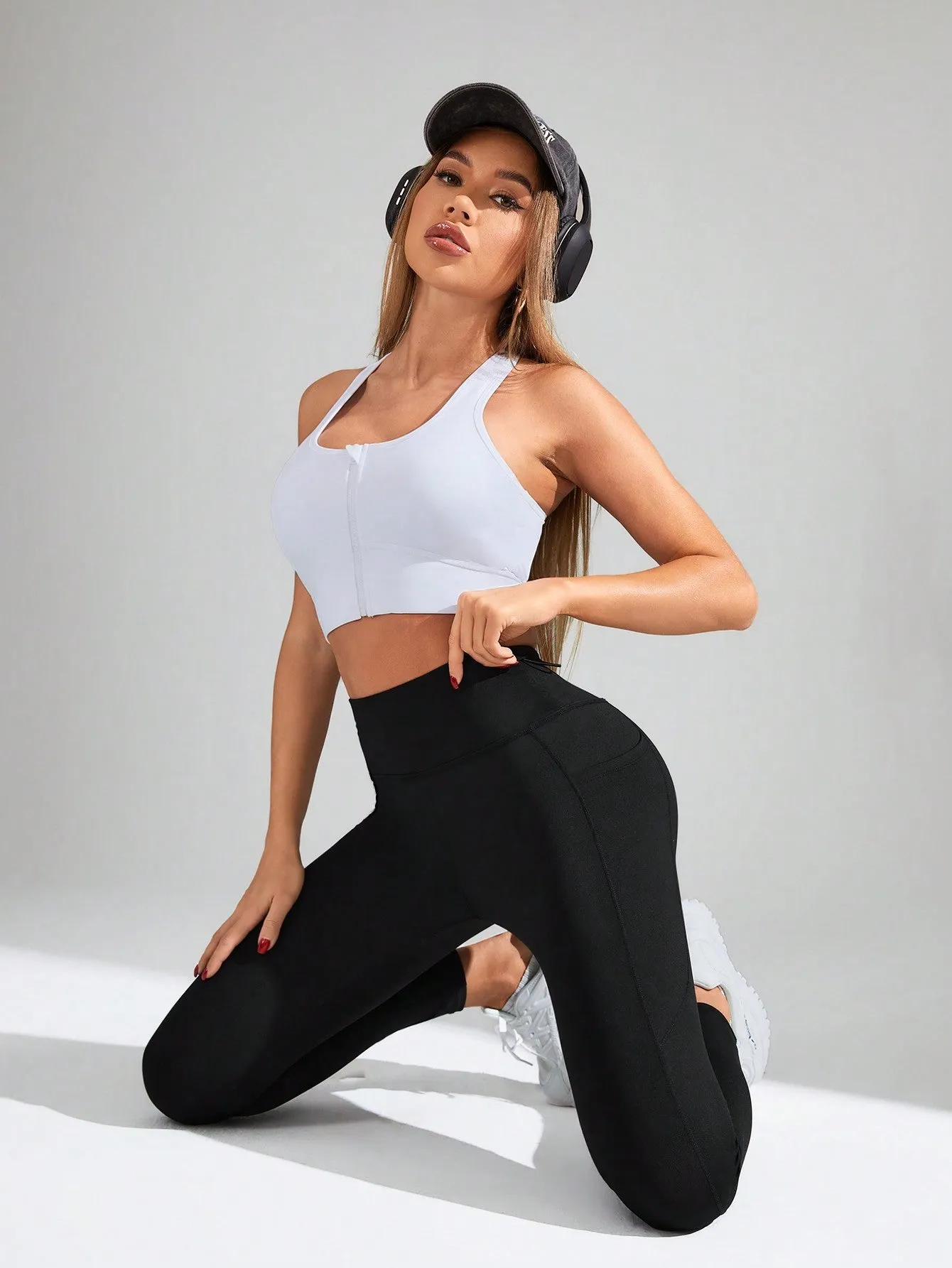 Yoga Basic Yoga Leggings Seamless High Stretch Tummy Control
